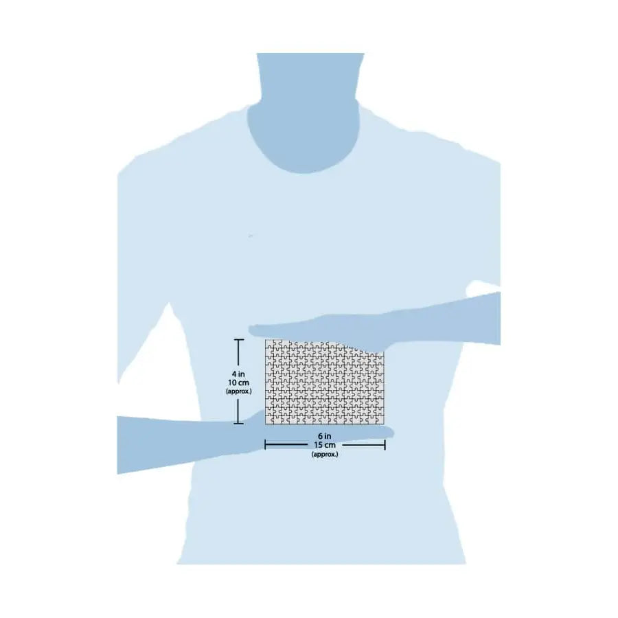 4 in (10cm) by 6 in (15cm)