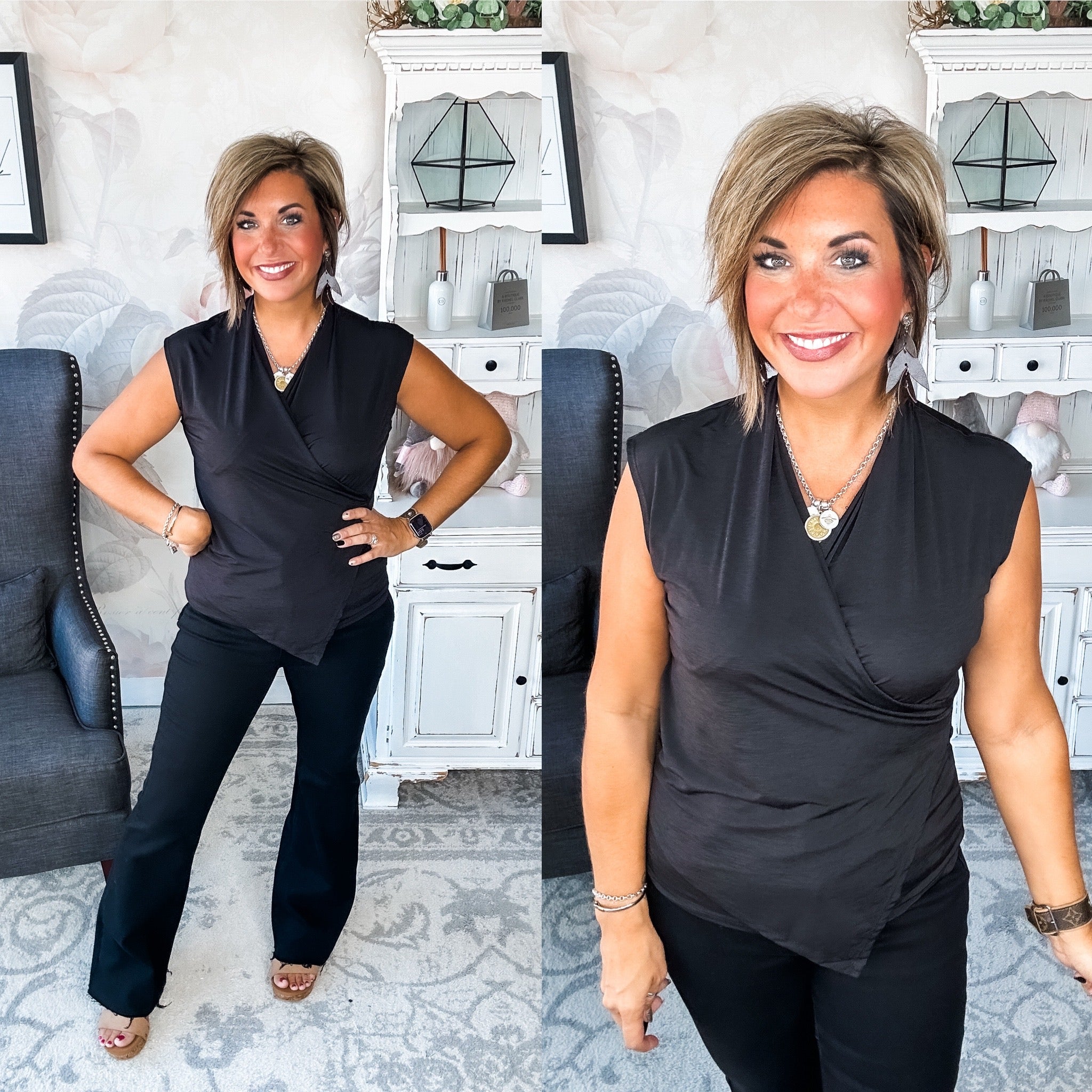 Hopefully Today Crossover Tank - Black