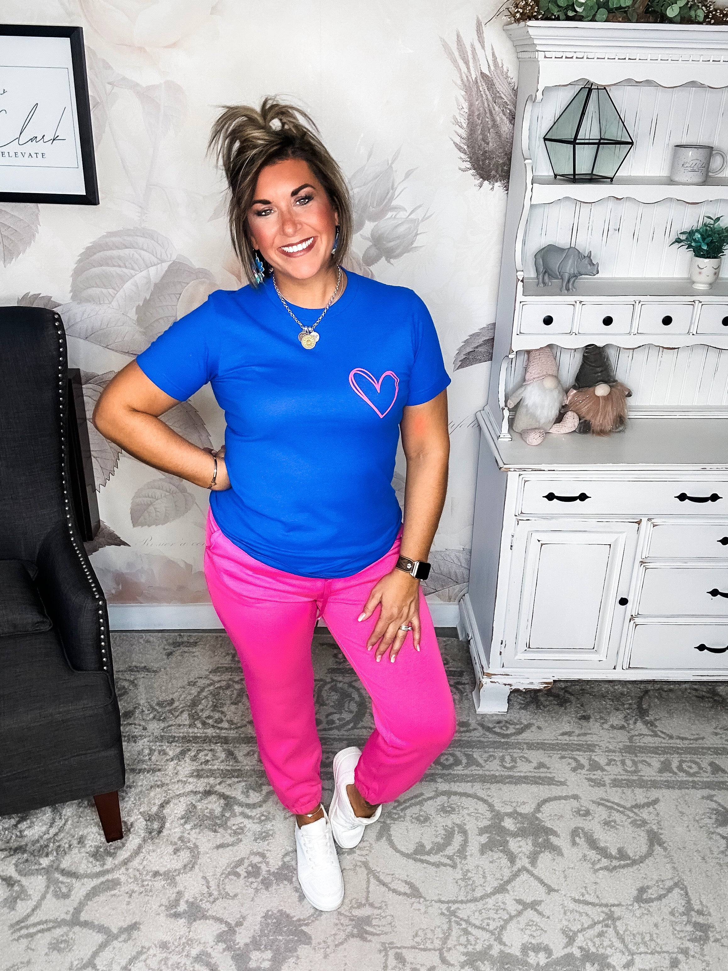 Classy On The Weekend Set - Hot Pink