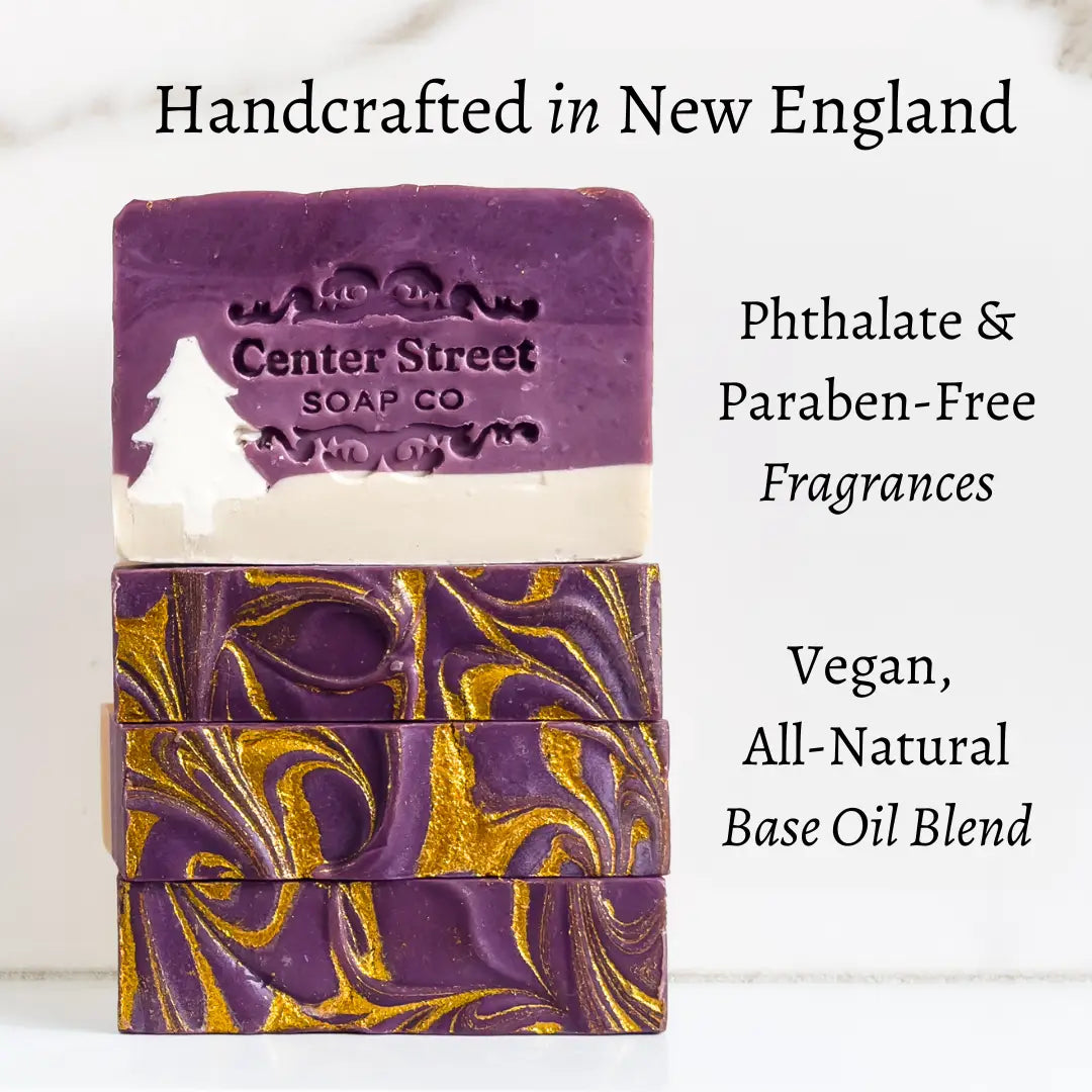 Handcrafted in New England
Phthalate and paraben free fragrances
Vegan, all natural base oil blend