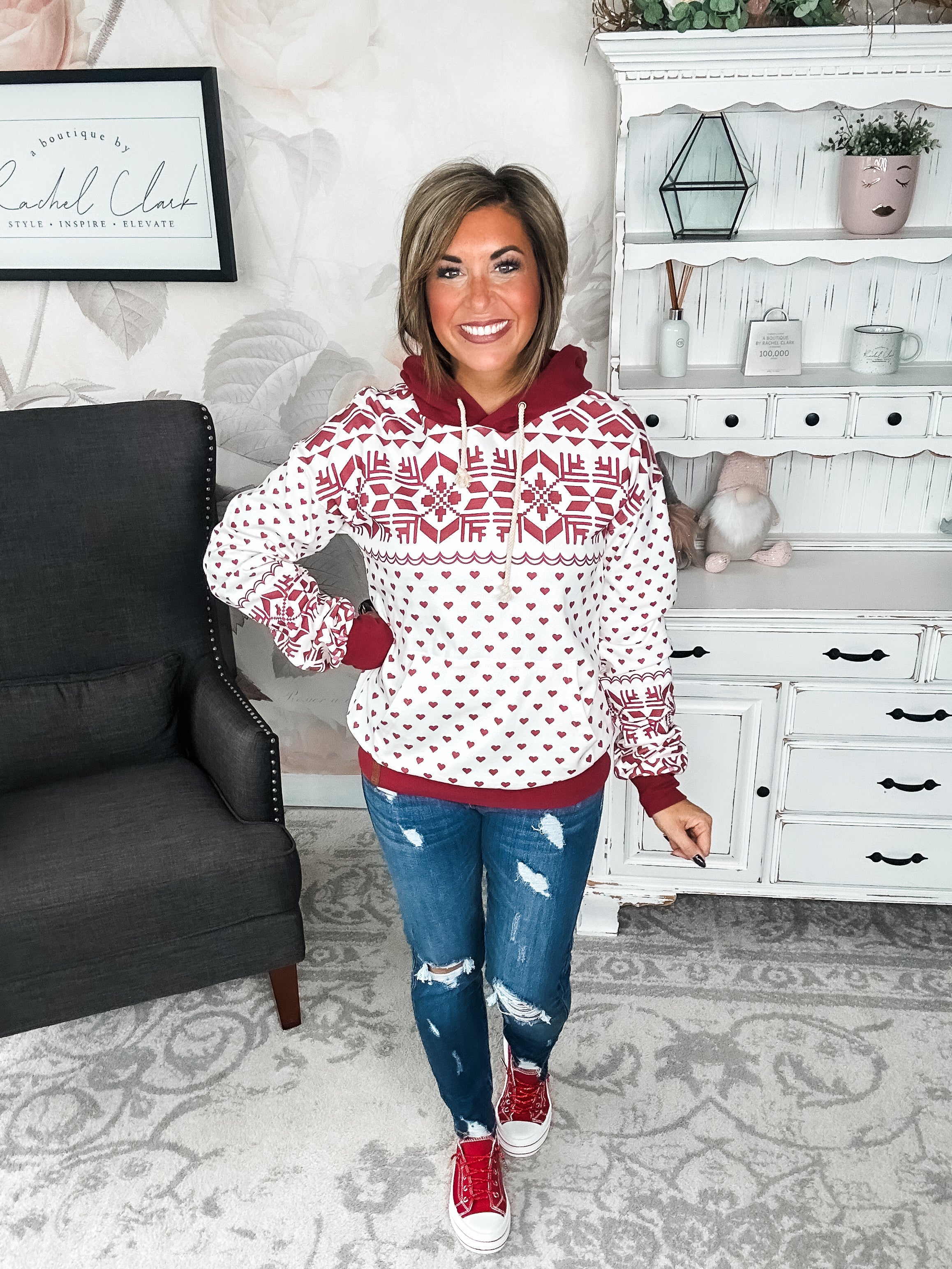 Ampersand Avenue University Hoodie - Home For The Holidays