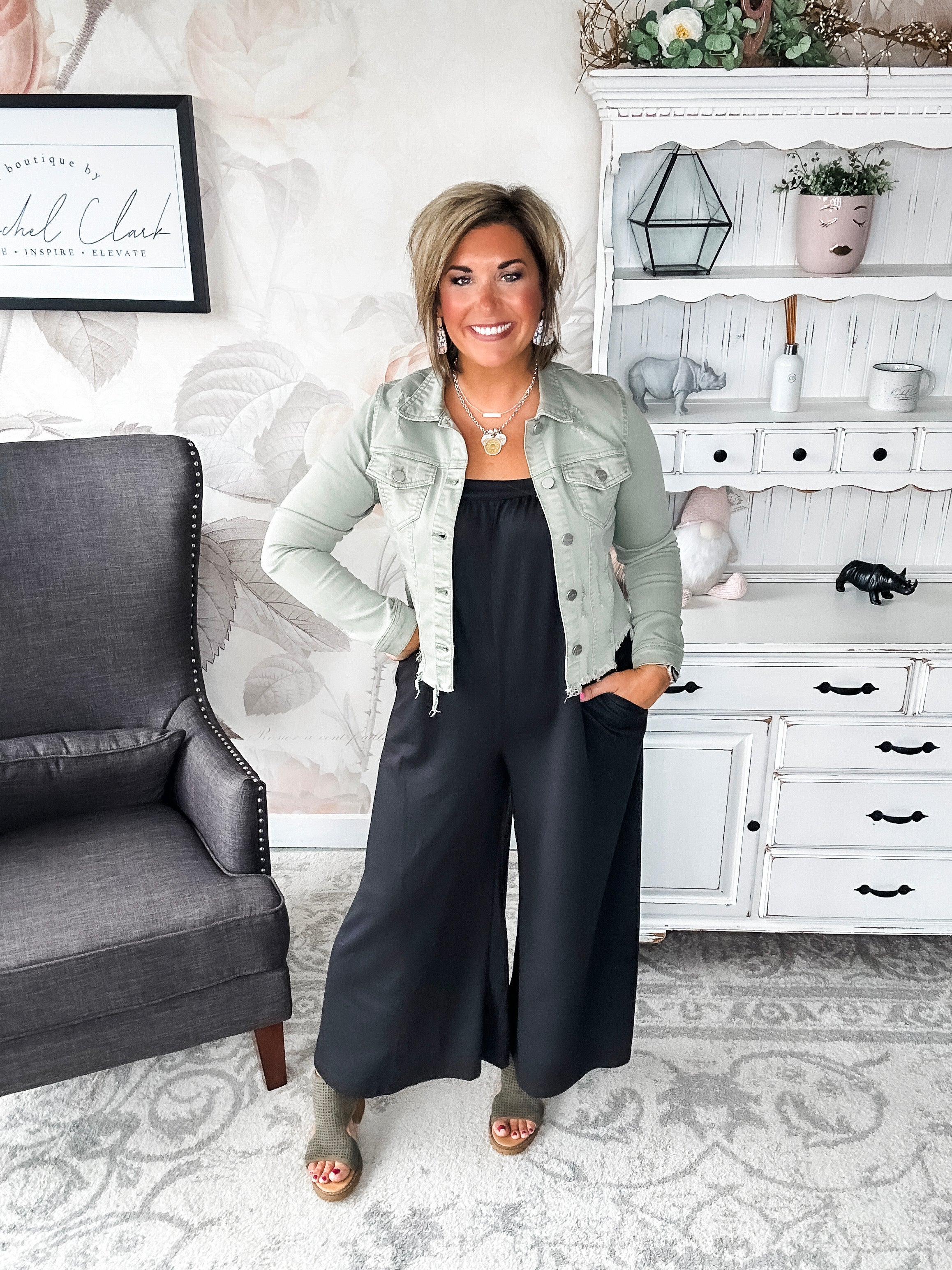 Feeling Reckless Jumpsuit - Black