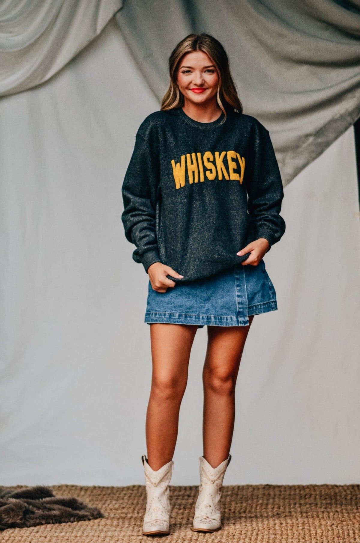 Whiskey Knit Sweatshirt *ONLINE EXCLUSIVE*
