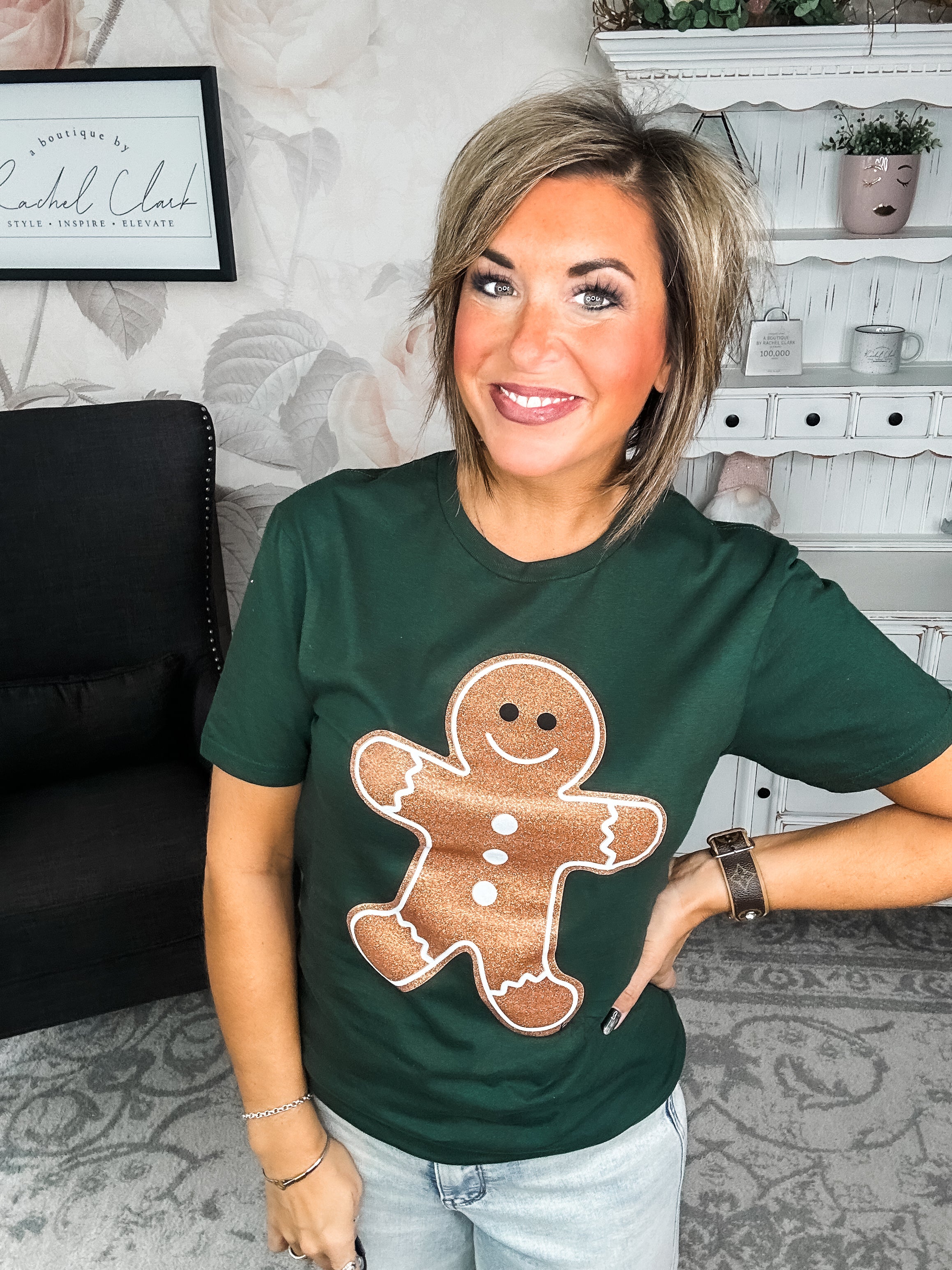 Glitter Gingy Graphic Tee