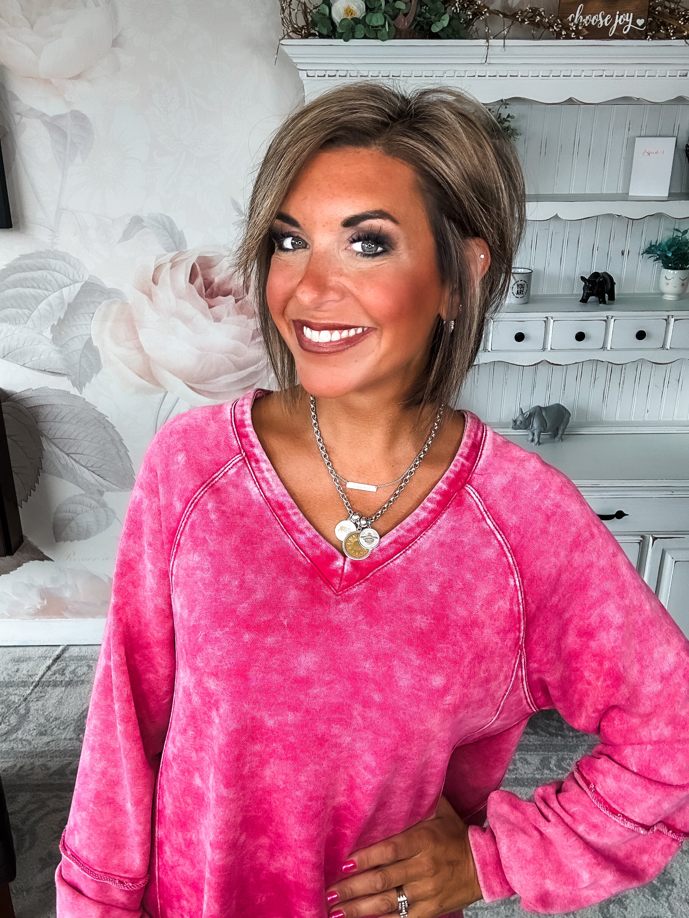 They All Made It Shift Dress - Magenta