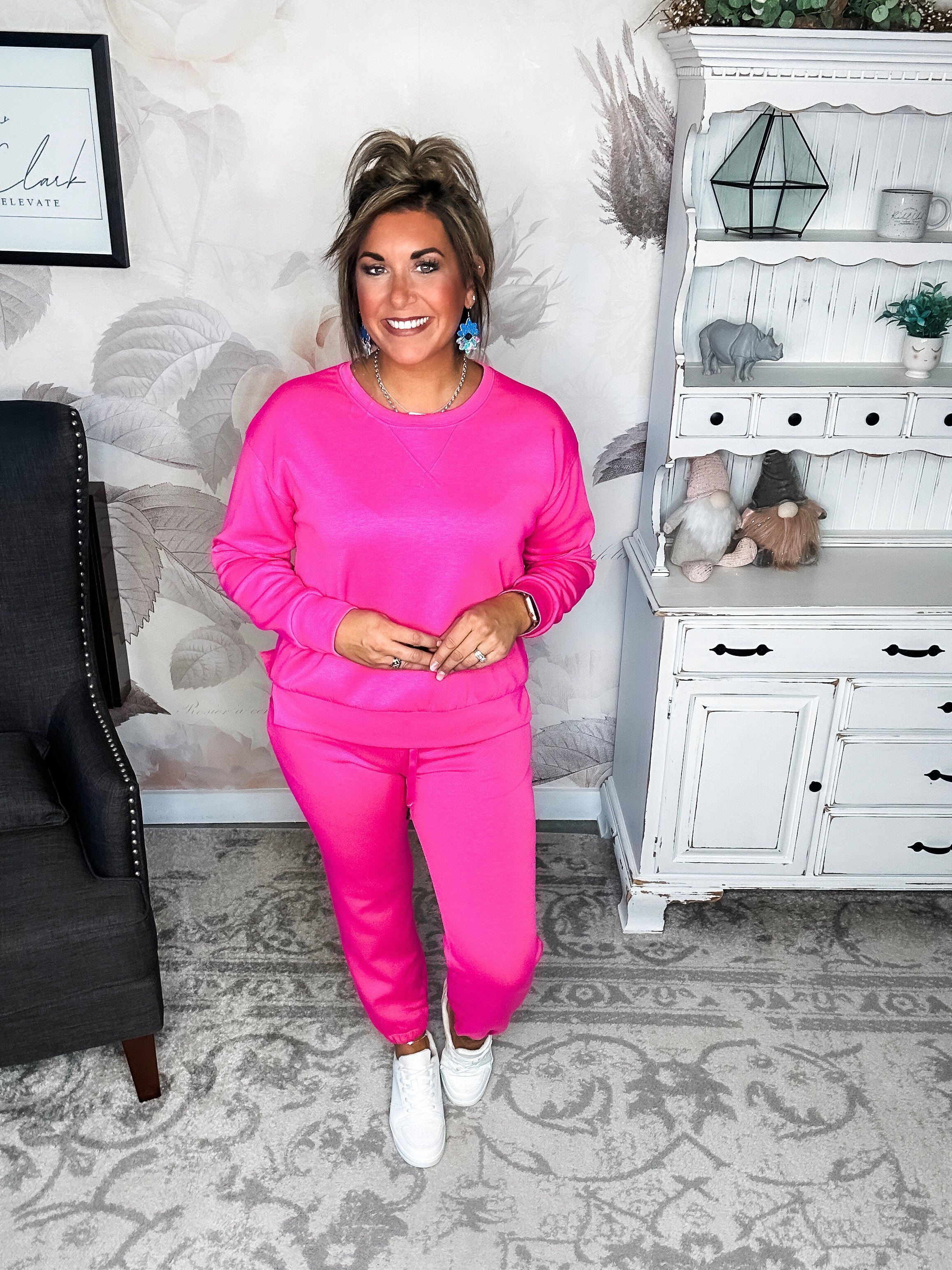 Classy On The Weekend Set - Hot Pink