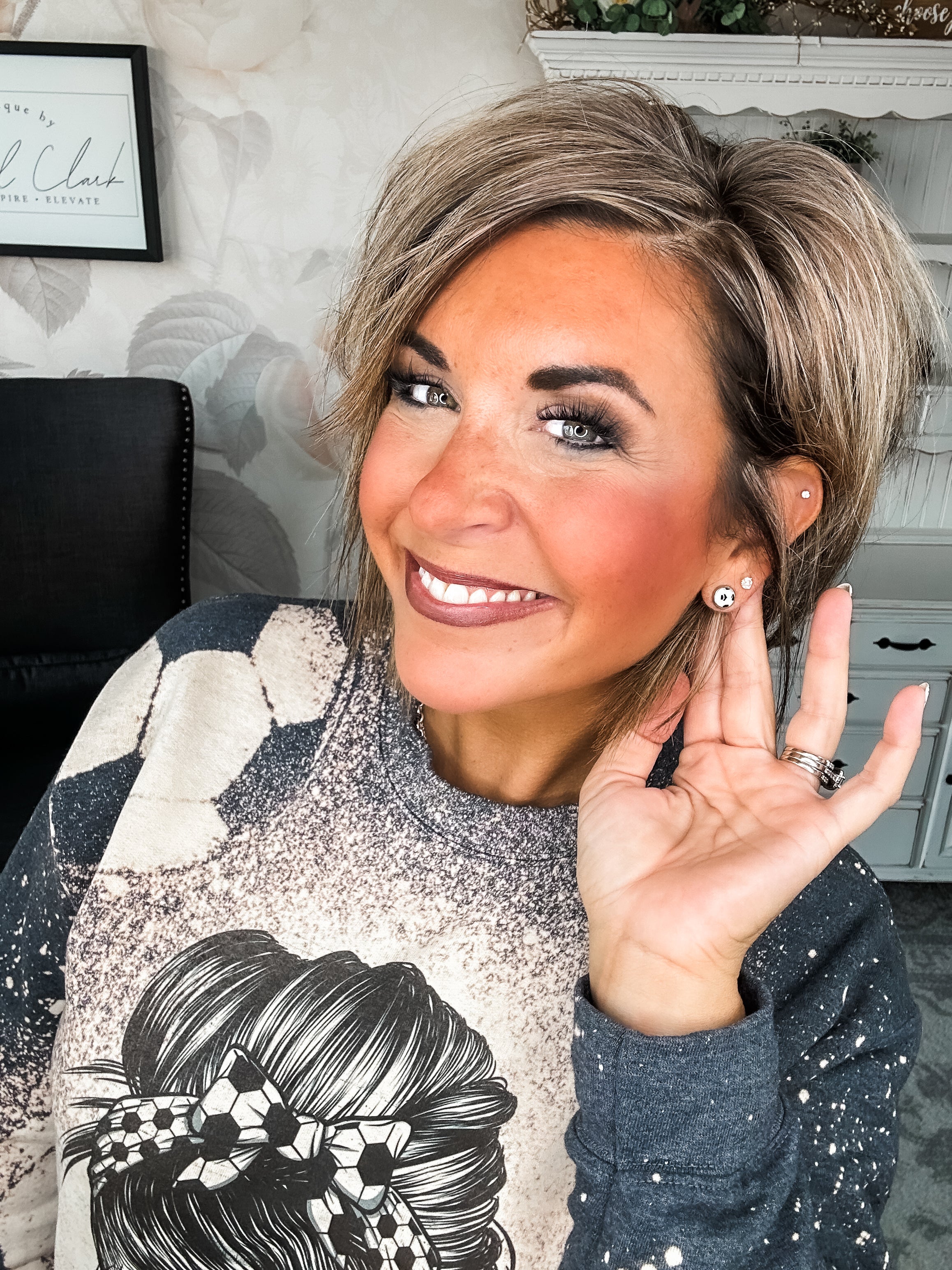 Soccer Mom Bleached Sweatshirt