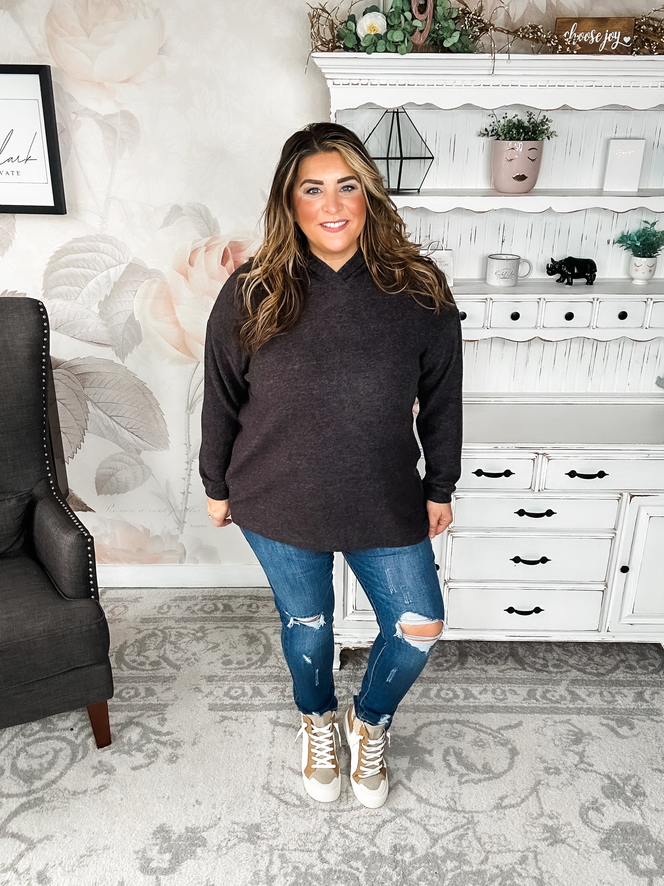 Shop Til Sunrise Sweater- Black