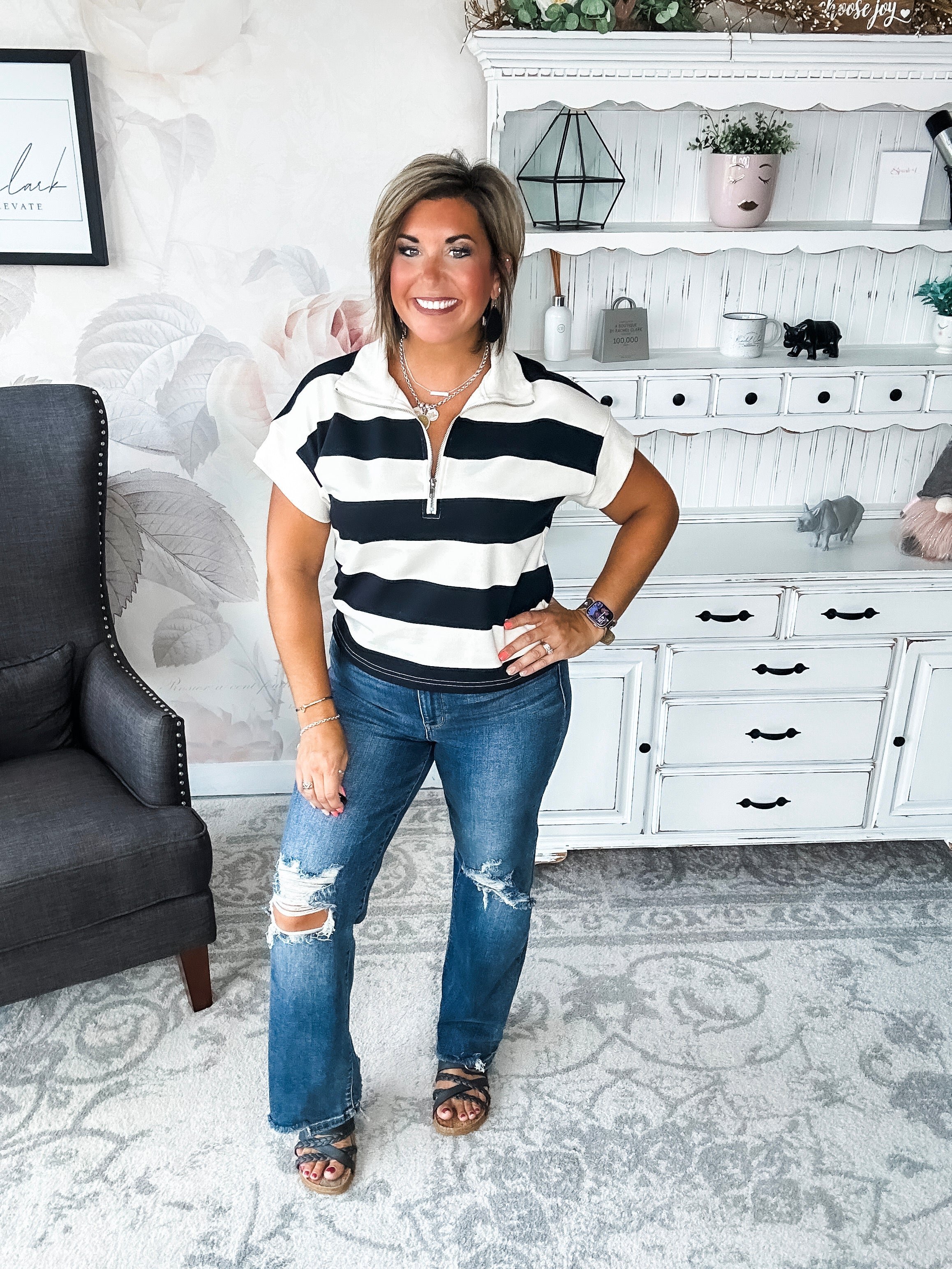 Hope Floats Quarter Zip Sweater