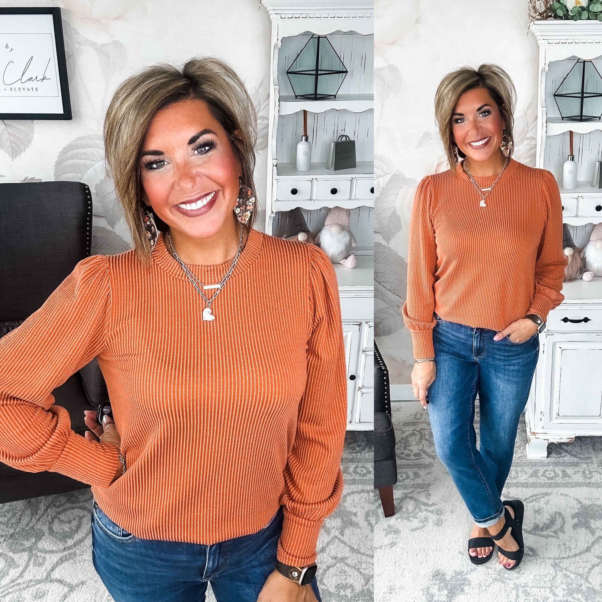 Share My Secret Pullover - Rust