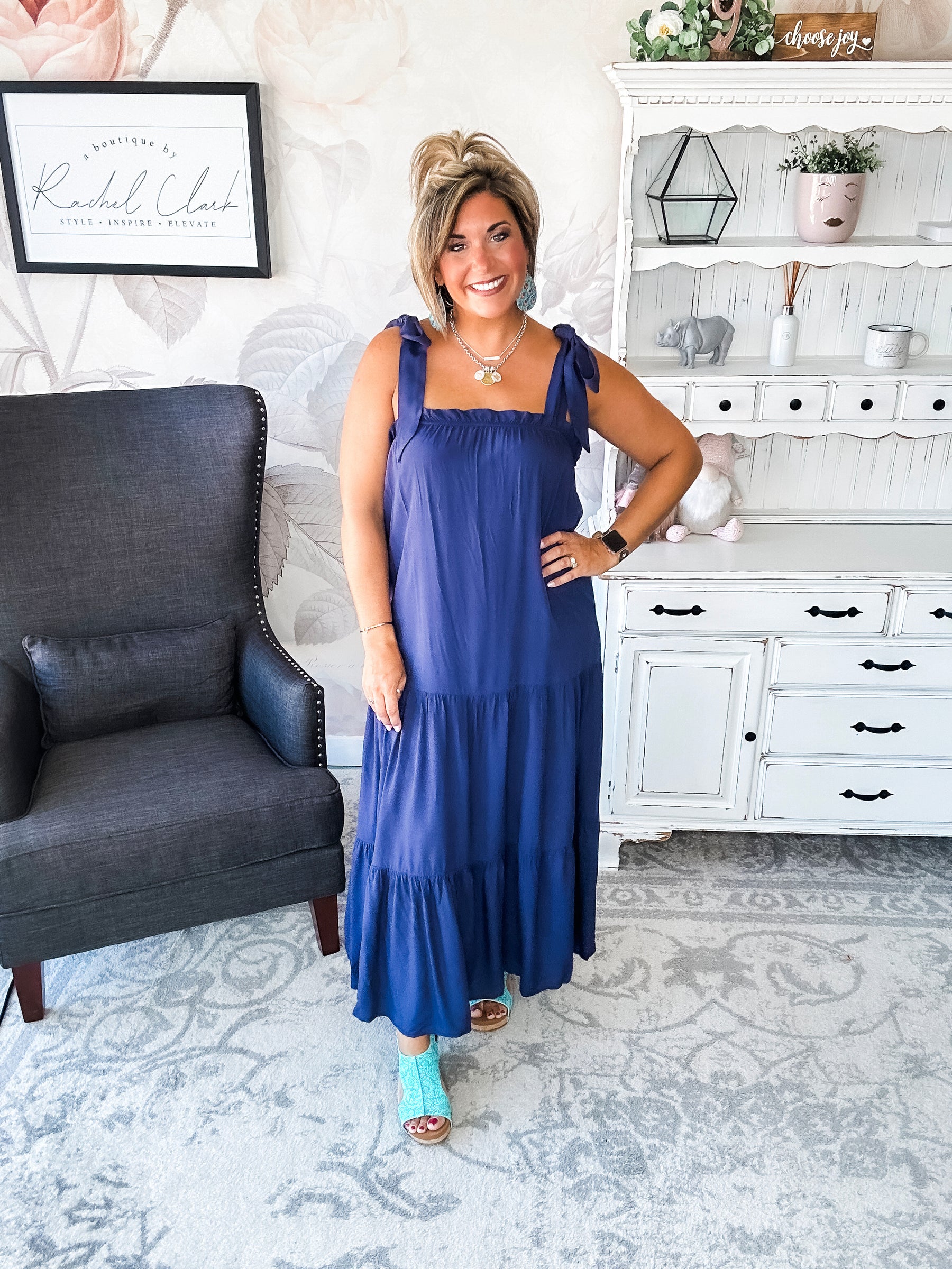 Working on Us Tiered Maxi Dress