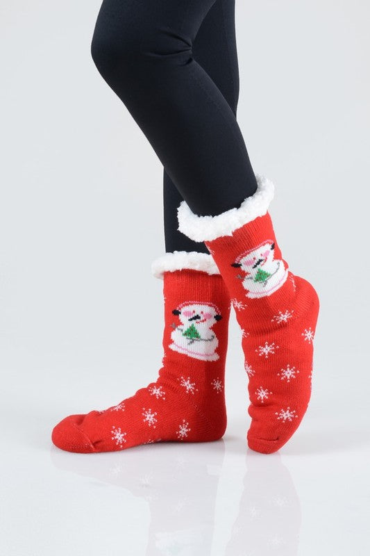 Sherpa Lined Slipper Socks (12 print options!)