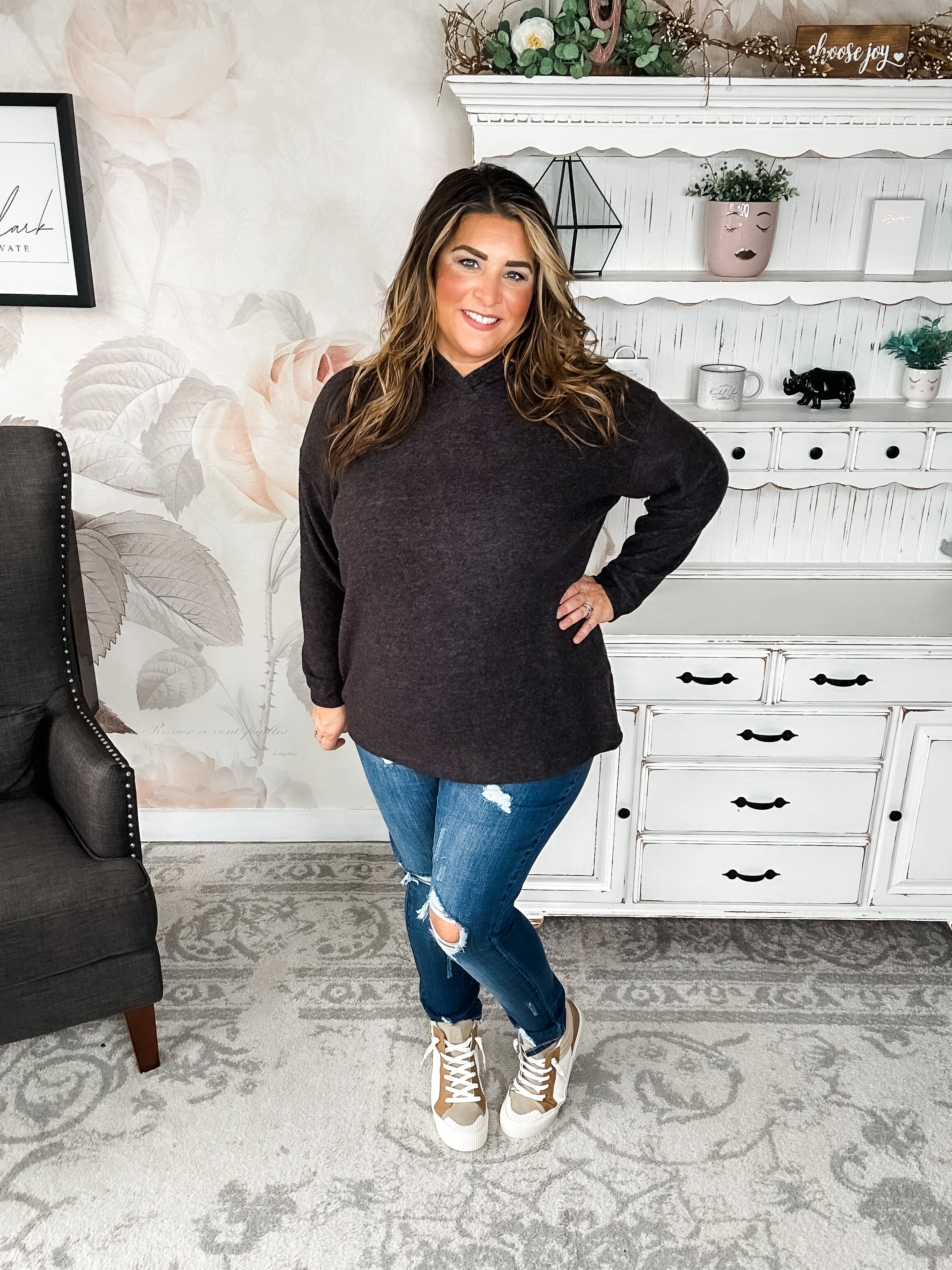 Shop Til Sunrise Sweater- Black
