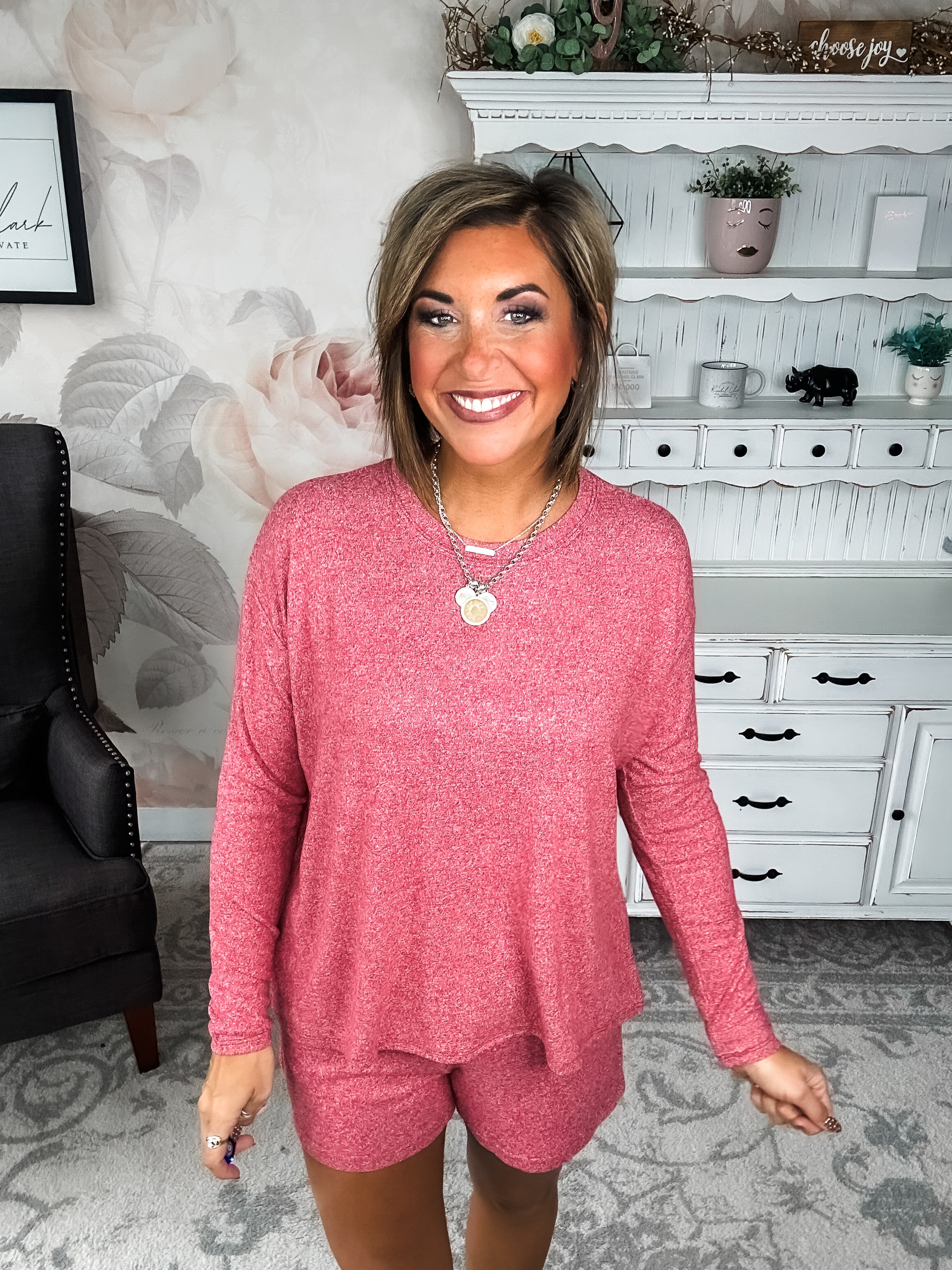 Twilight Traveler Lounge Set - Dark Red
