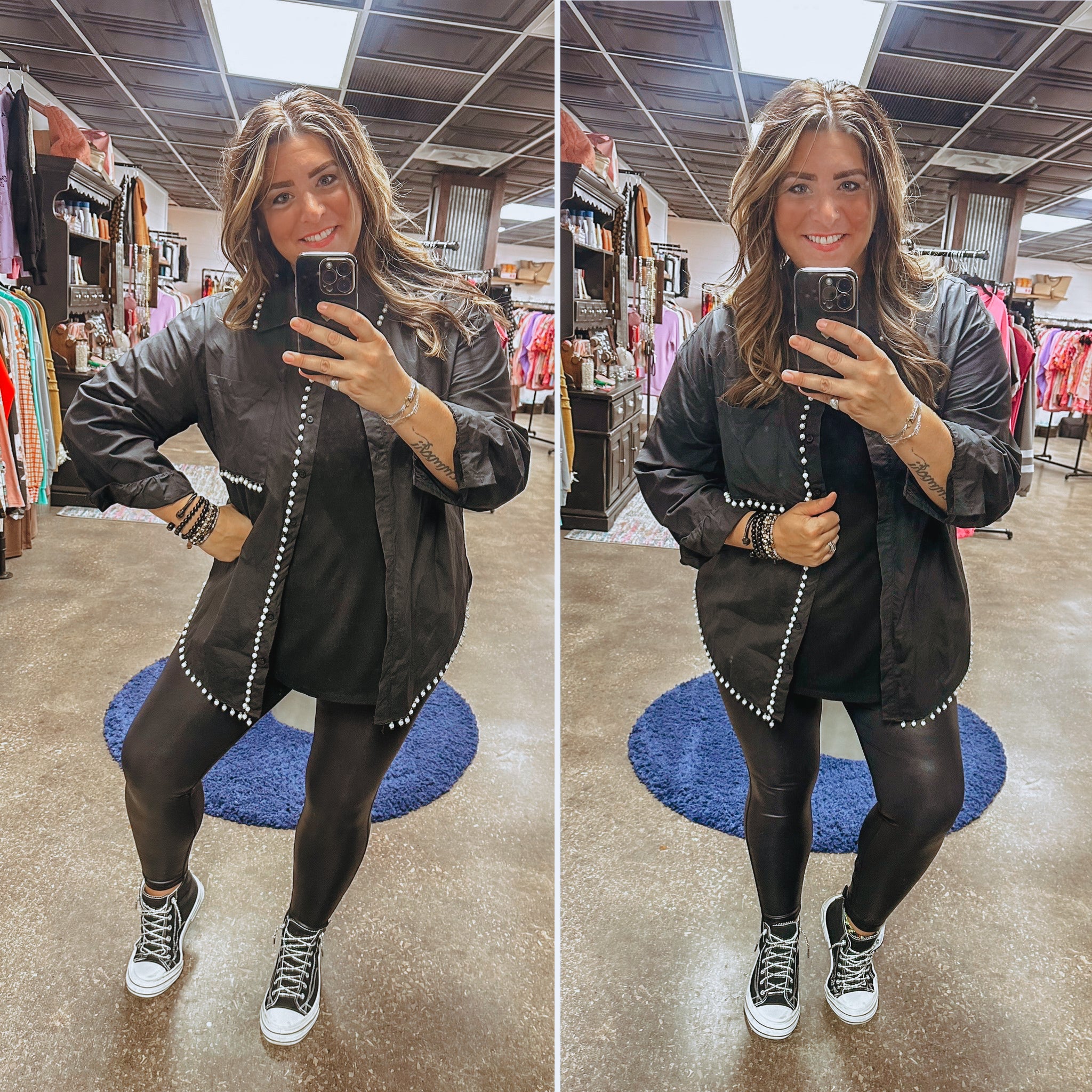 You are Extraordinary Button Down - Black