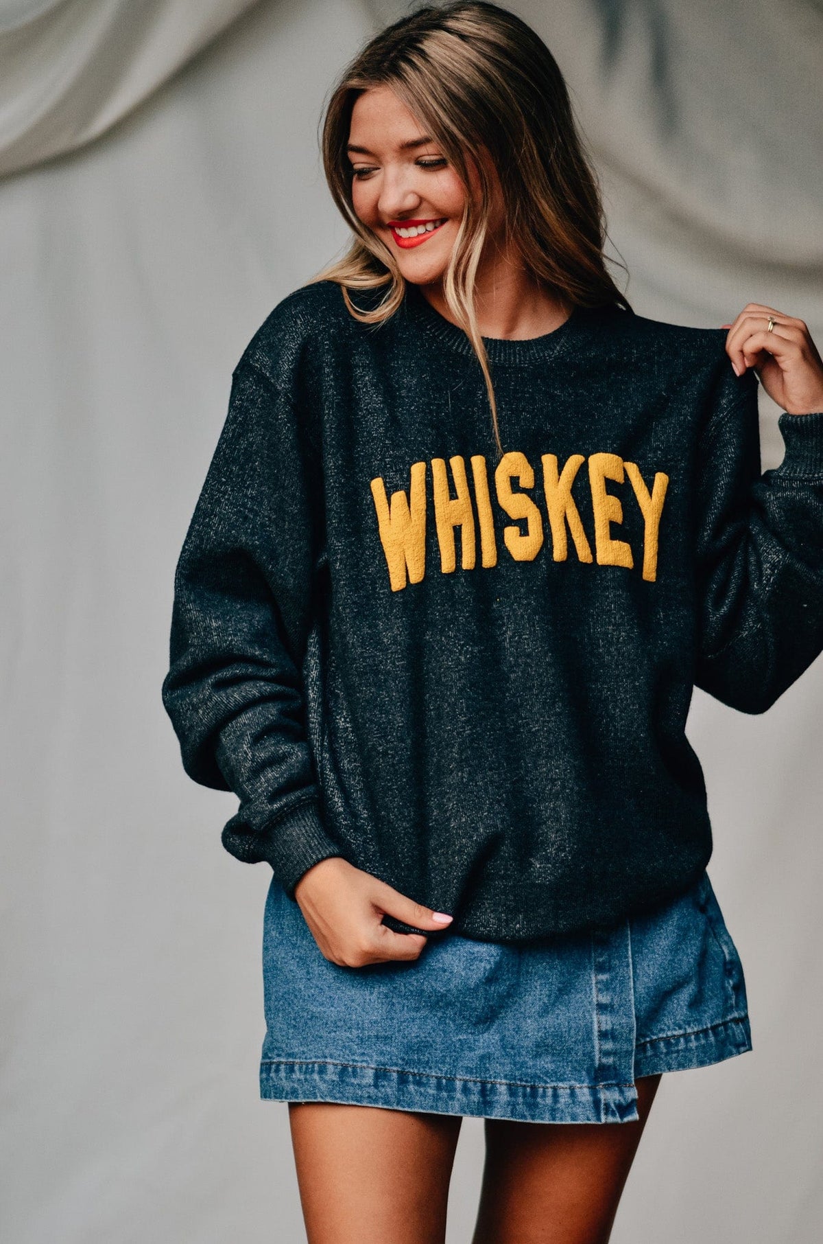Whiskey Knit Sweatshirt *ONLINE EXCLUSIVE*