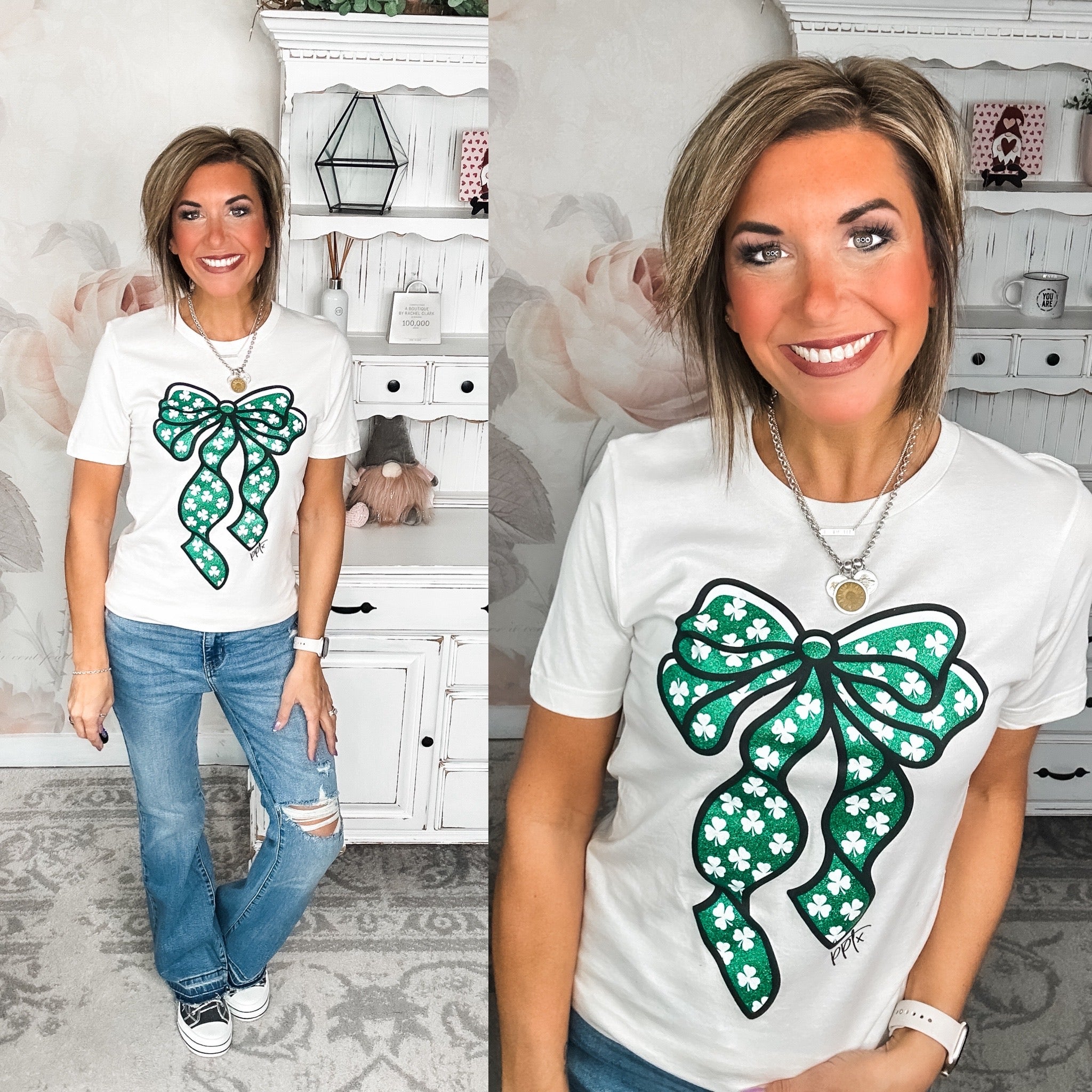 Shamrock Bow Tee