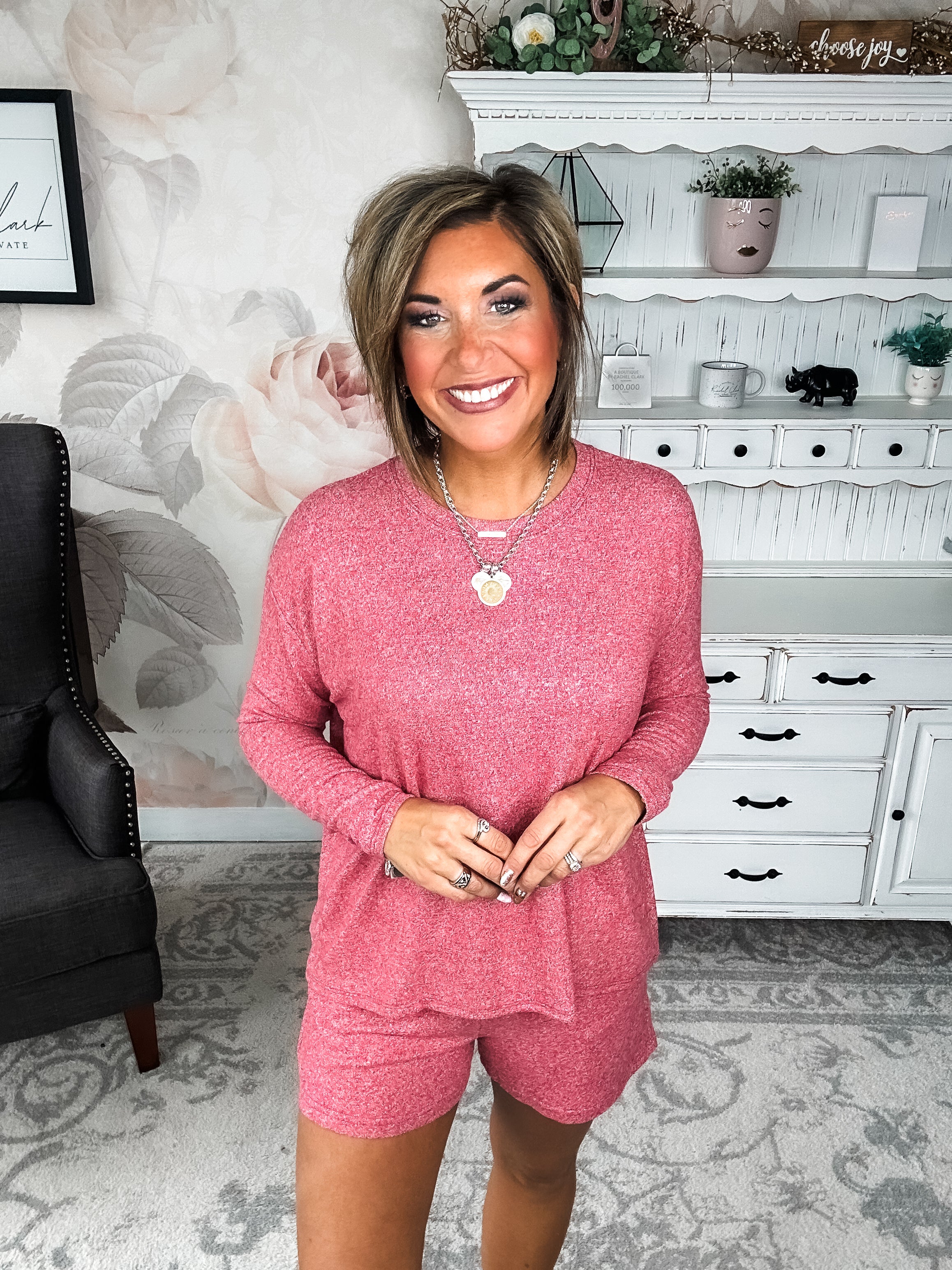 Twilight Traveler Lounge Set - Dark Red