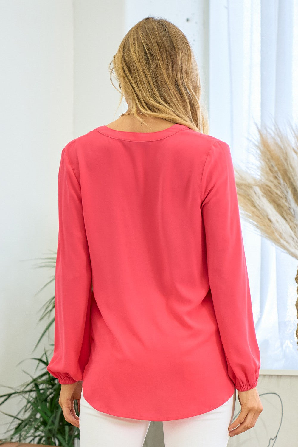 Last Thing I Do Blouse - Azalea