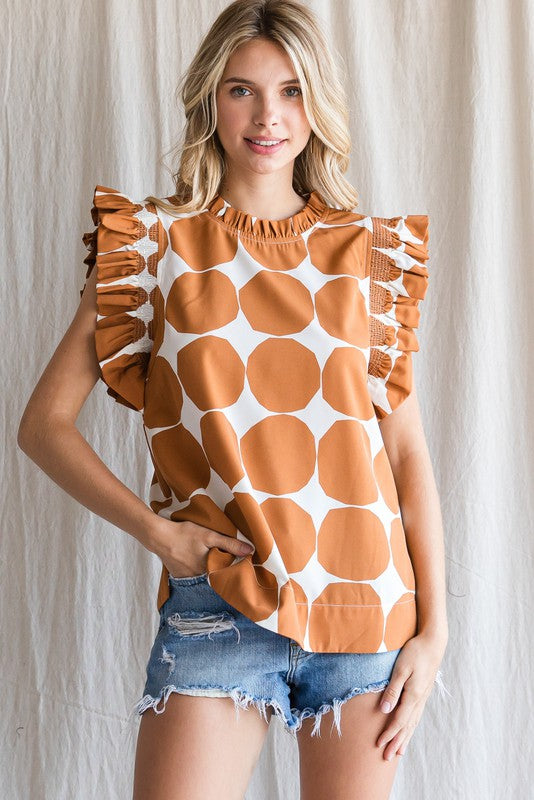 Out the Door Blouse - Toffee