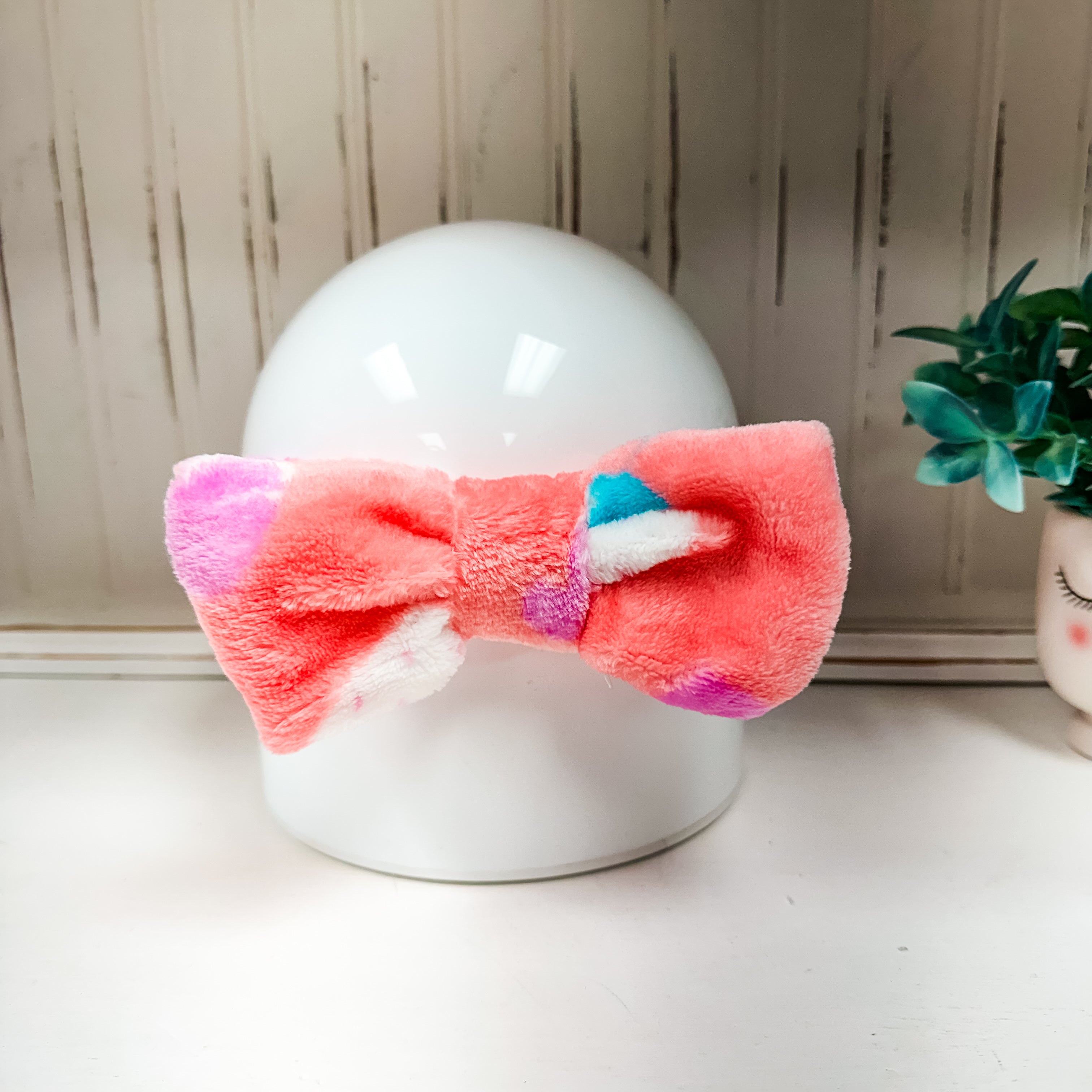 Pink Spa Headband with Bow