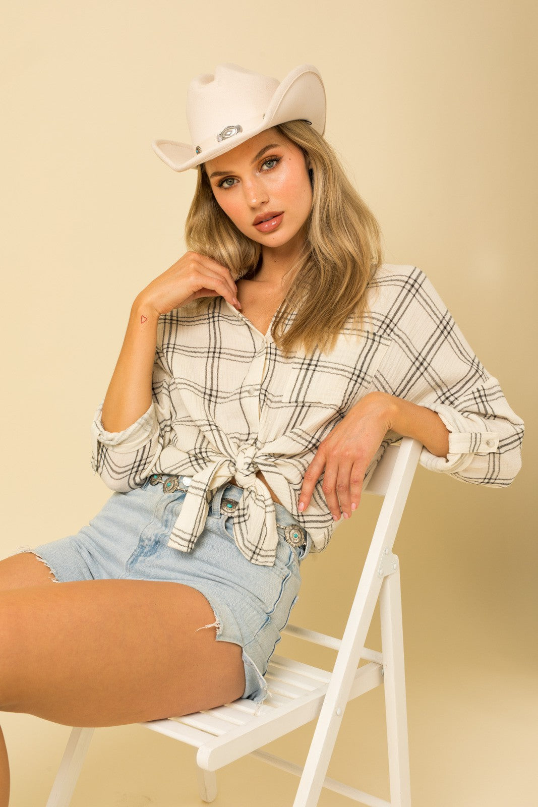 Here's to Today Plaid Button Down