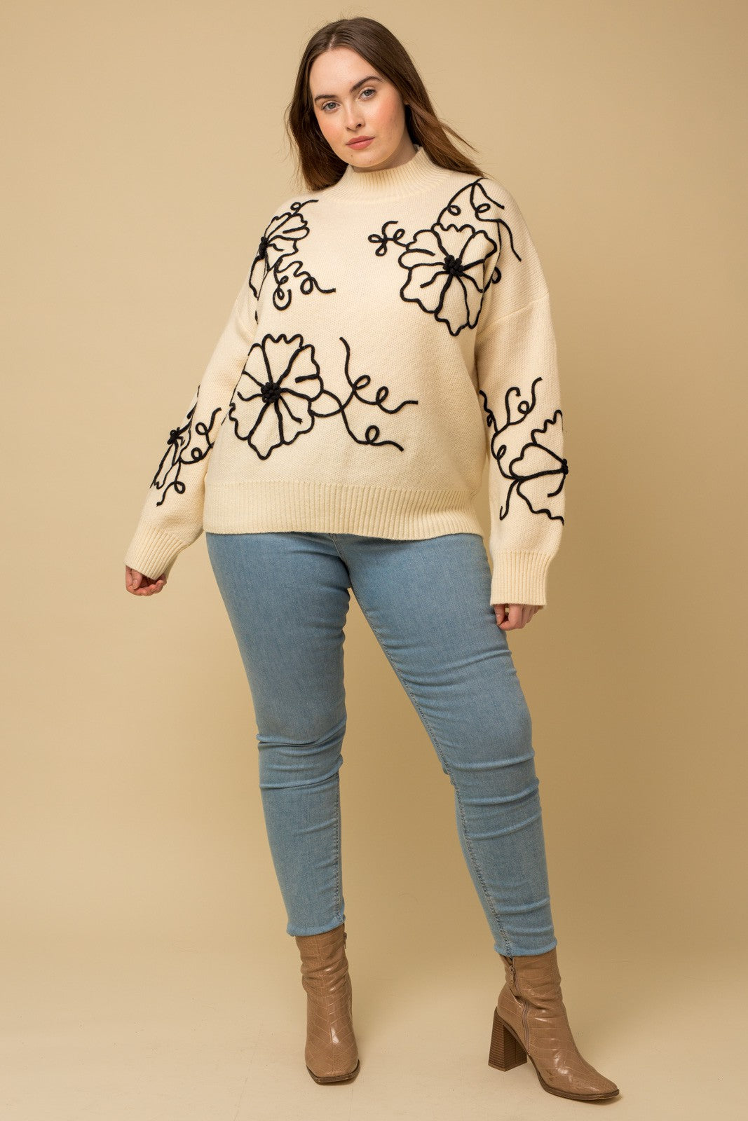 Feel Good Stuff Mock Neck Sweater
