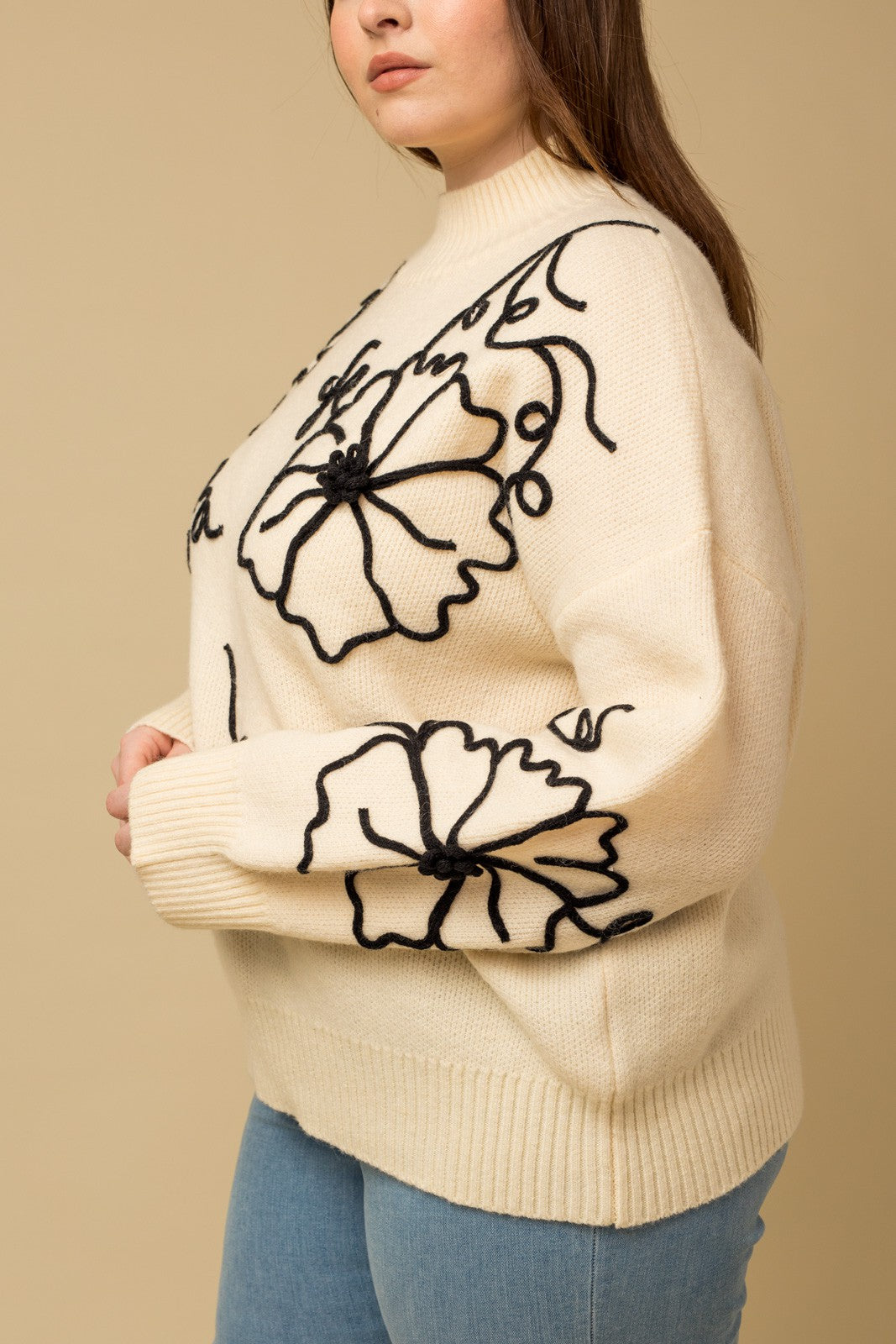 Feel Good Stuff Mock Neck Sweater