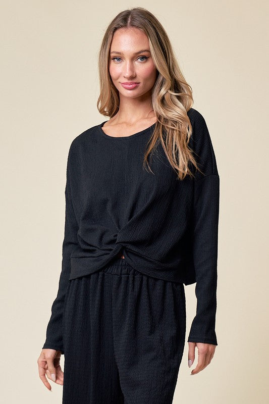 Just Like You Long Sleeve Top - Black