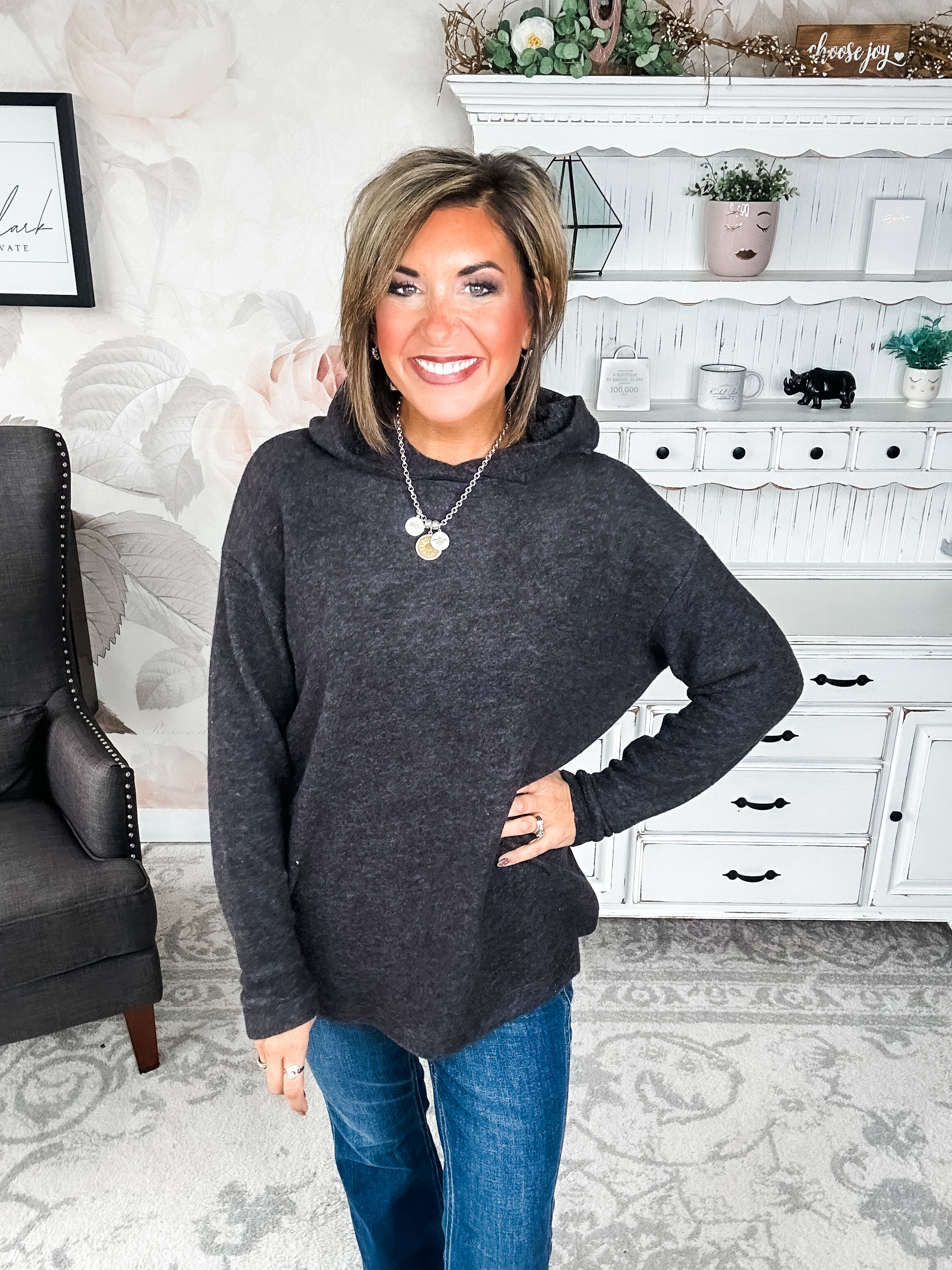 Shop Til Sunrise Sweater- Black