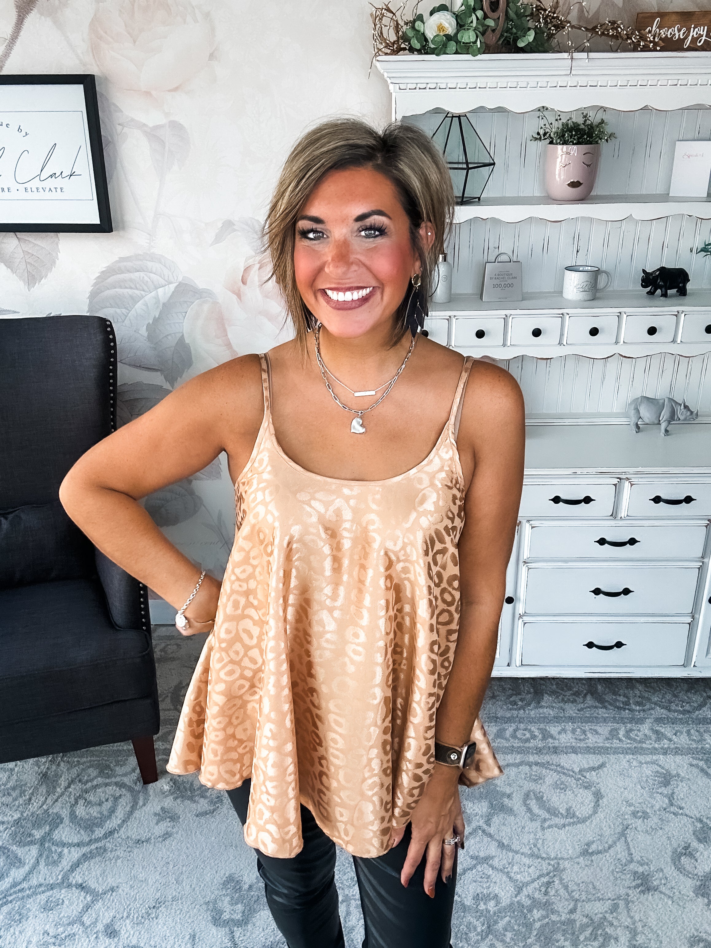 Remember Your Heart Tank - Rose Gold