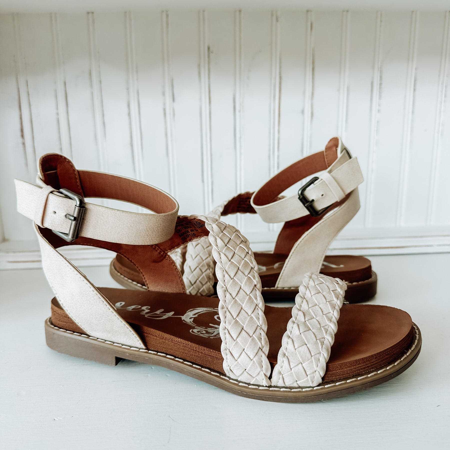 Sylvie Braided Sandal - Cream