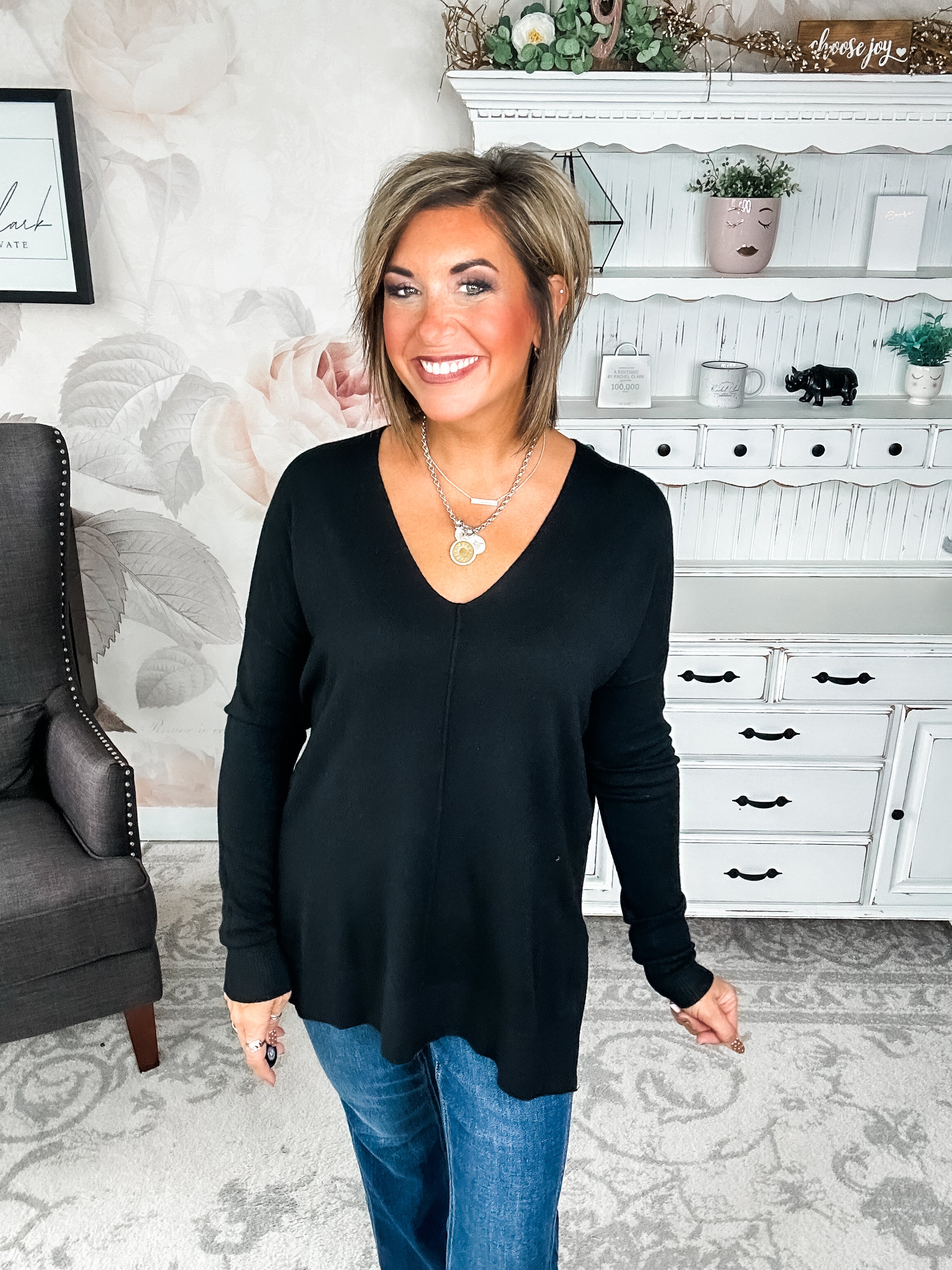 BLACK FRIDAY EXCLUSIVE - Blackout Breezer Sweater - Black