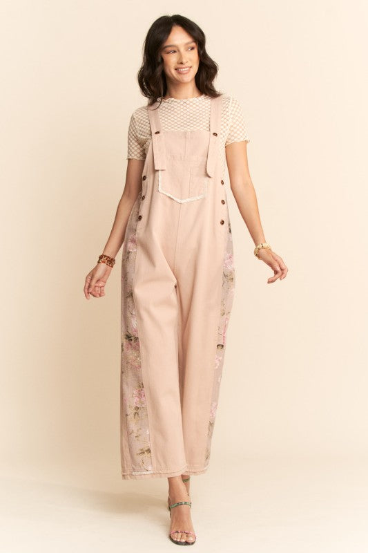 Sweet Symphony Floral Overalls