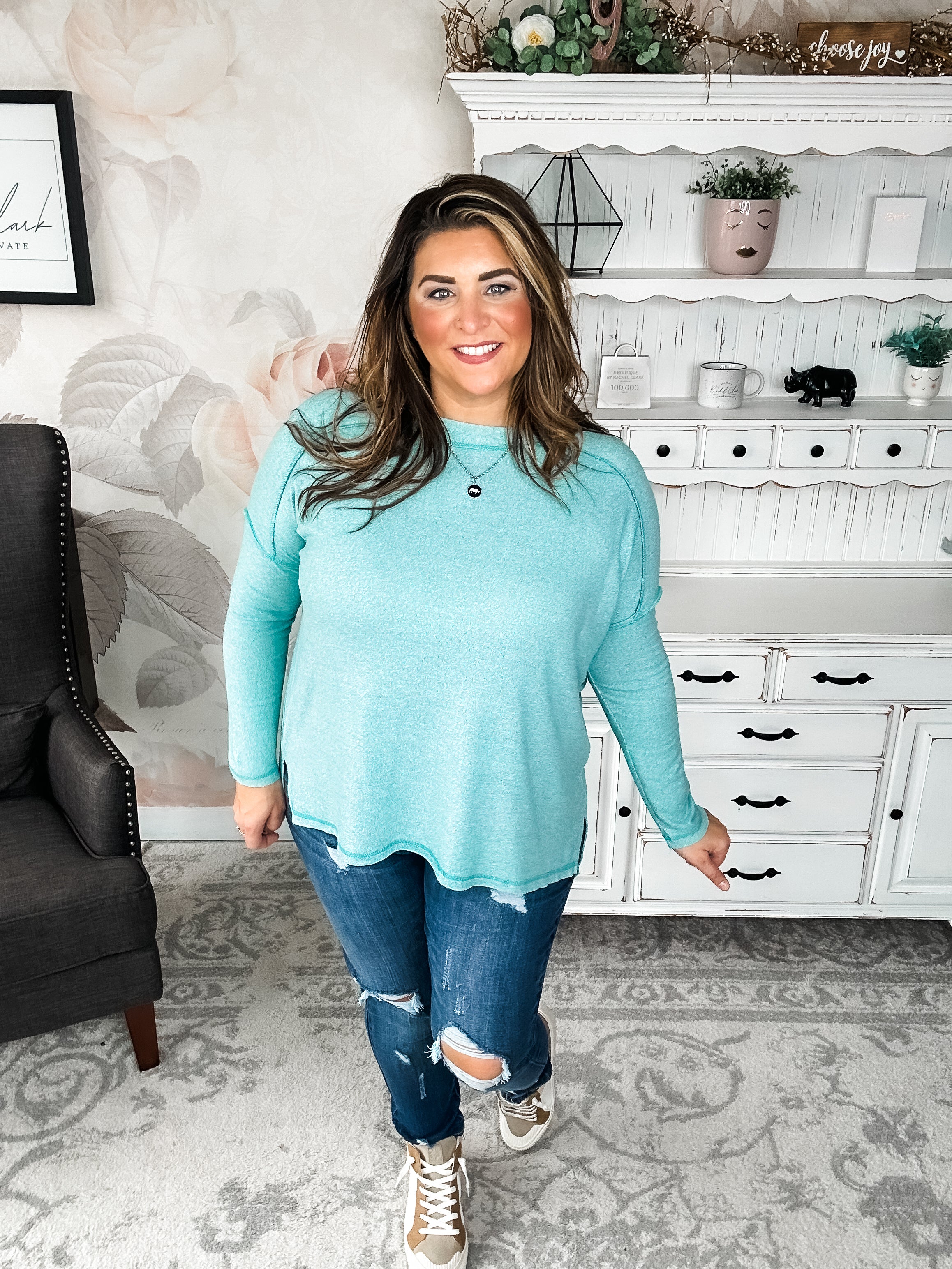 BLACK FRIDAY EXCLUSIVE - Midnight Mover Pullover - Aqua