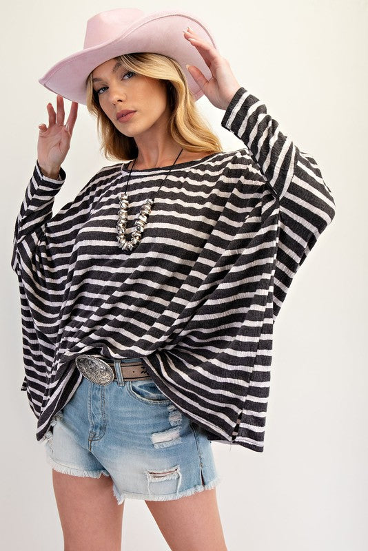 See My Whole Life Boxy Top - Grey