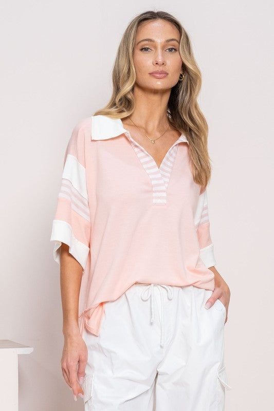 Something Felt Right Pullover - Light Pink