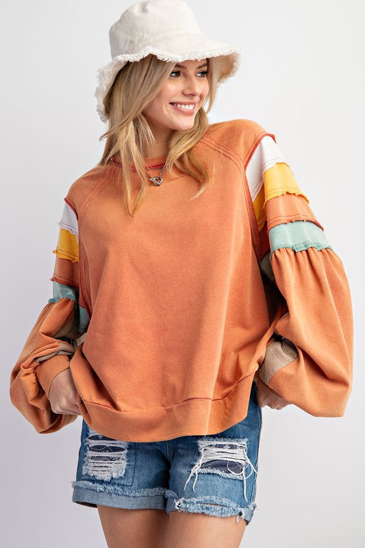 Don't Go Back Pullover Top