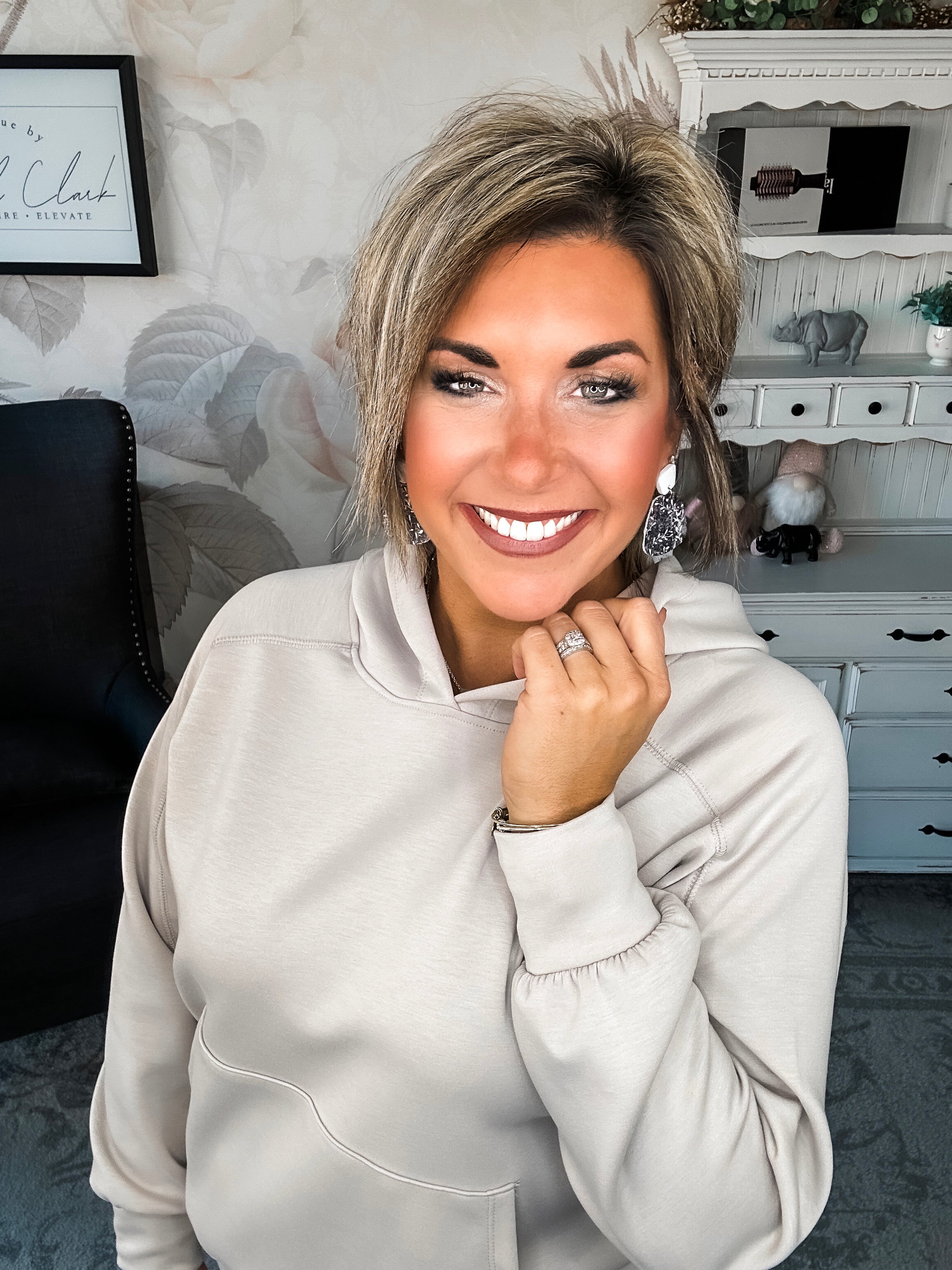 Charmed On The Weekend Hoodie - Grey