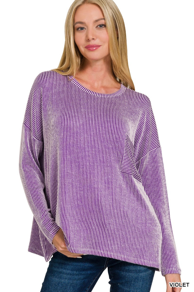 Into The Night Pullover - Violet