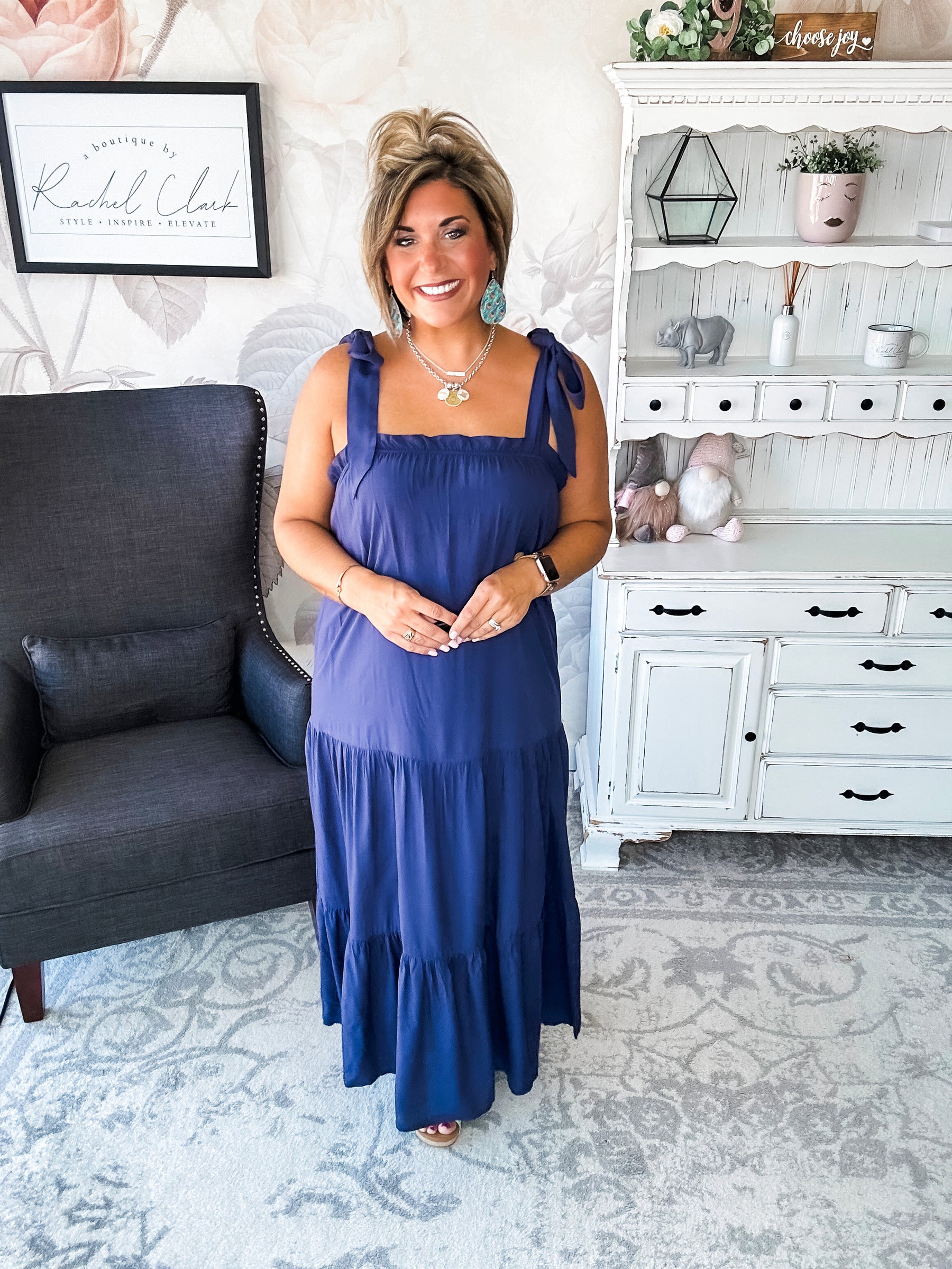 Working on Us Tiered Maxi Dress