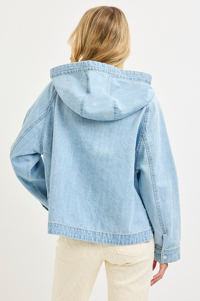All That She Wants Hooded Jean Jacket