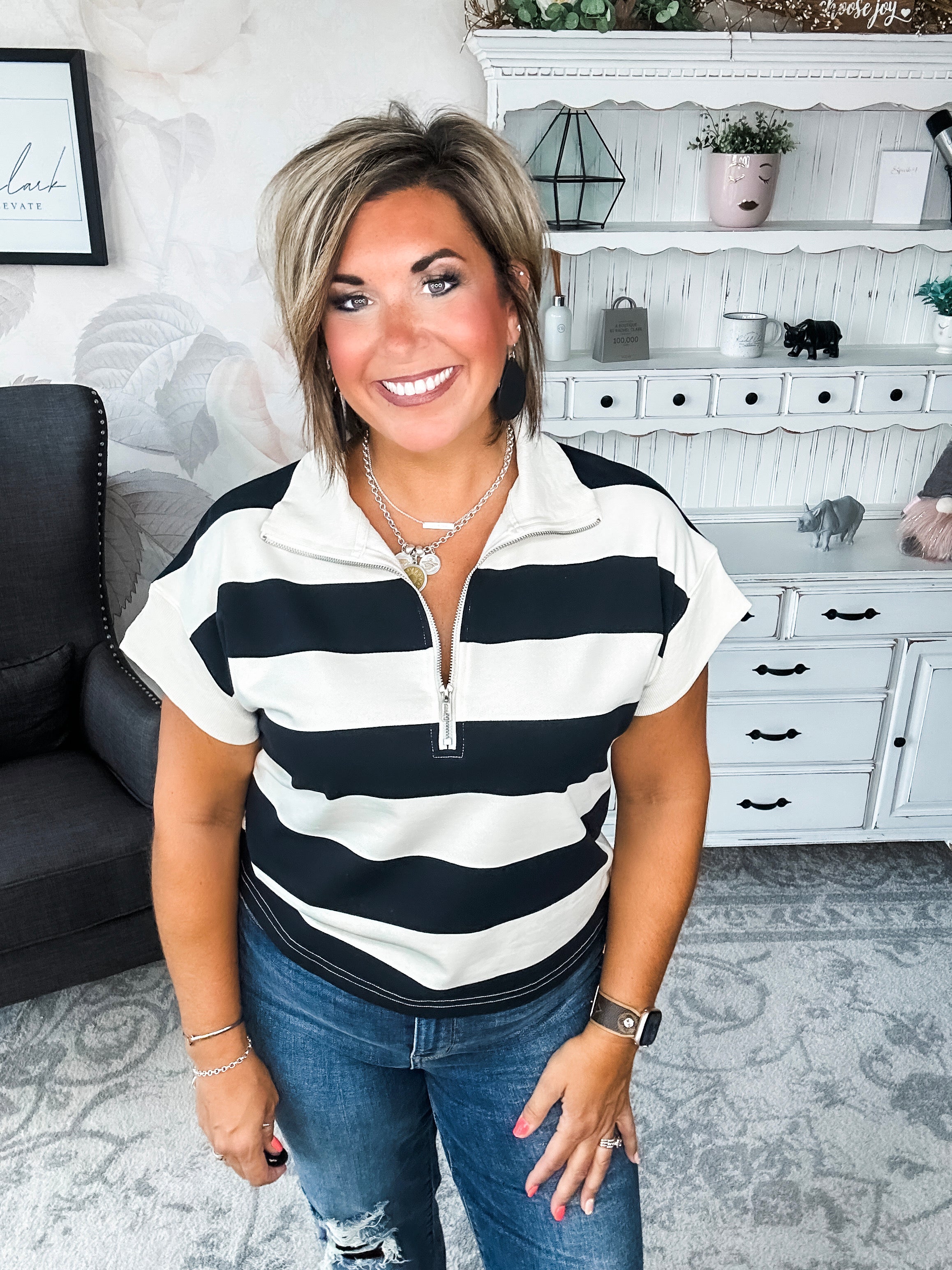 Hope Floats Quarter Zip Sweater