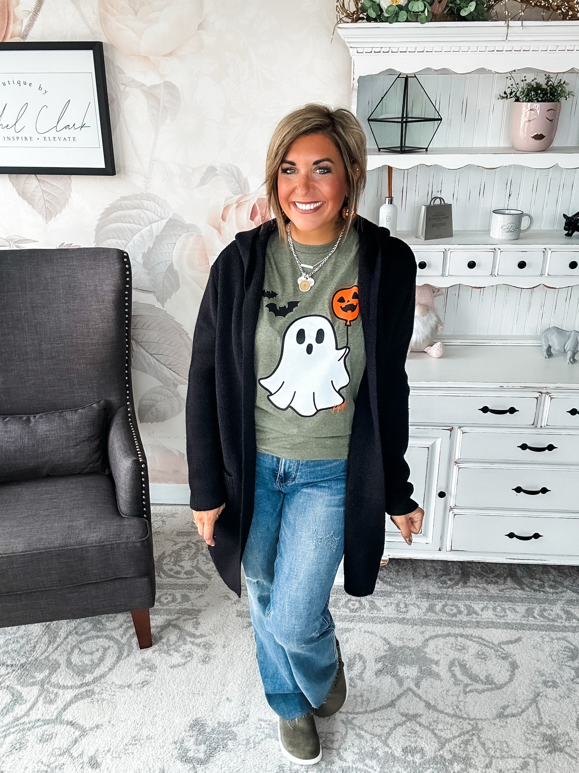BOO-lloon Ghost Graphic Tee