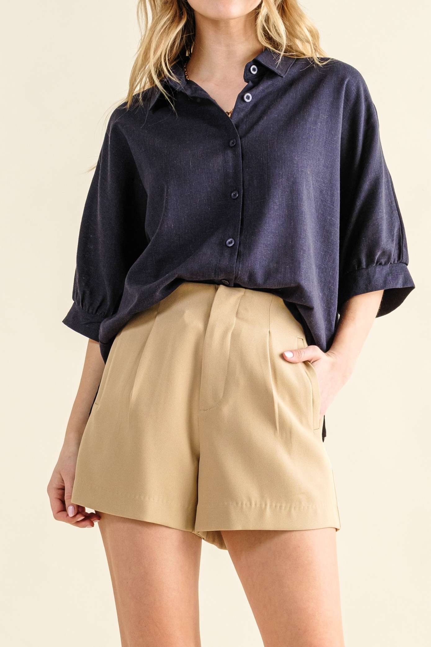 Loved By You Shorts - Latte