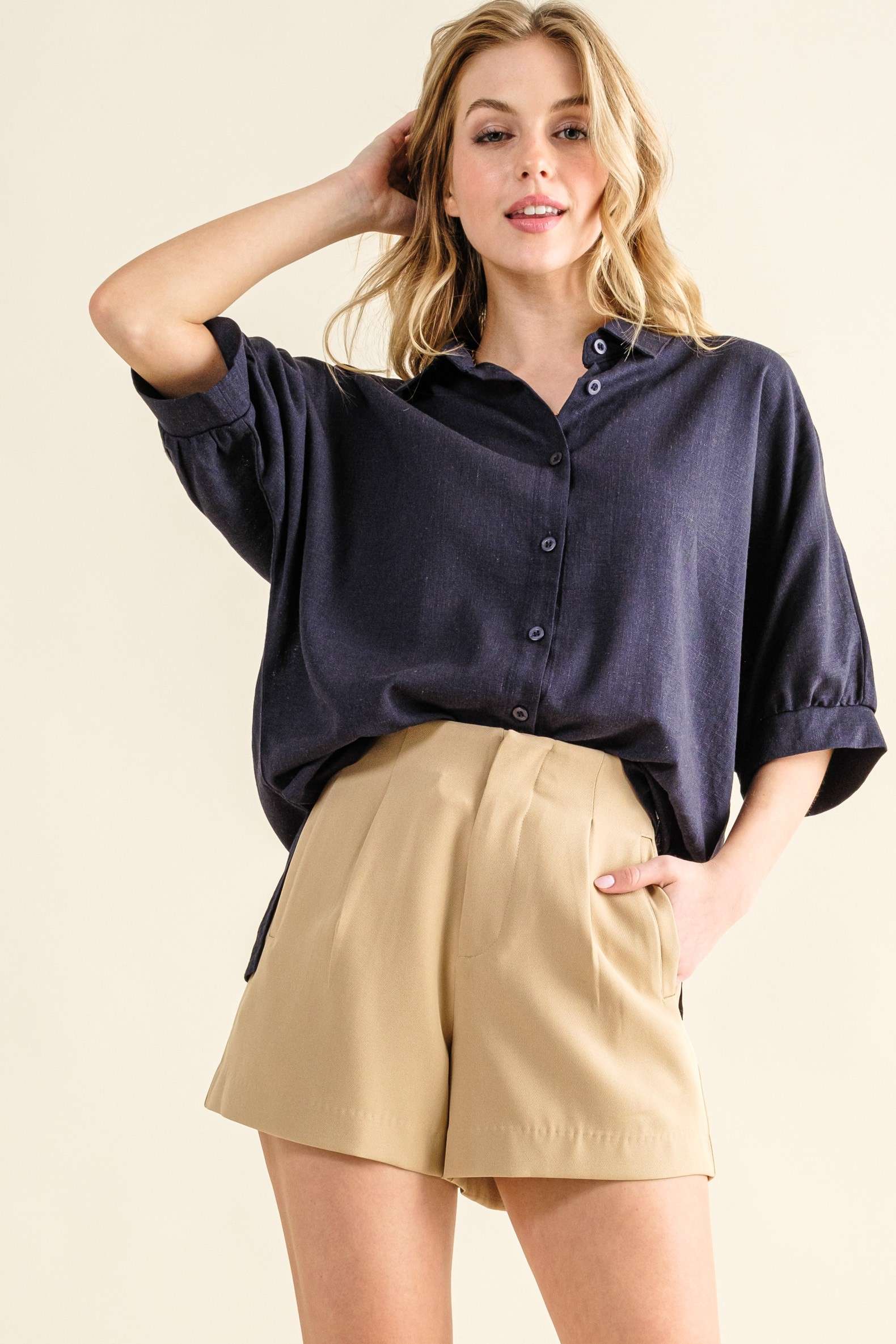 Loved By You Shorts - Latte
