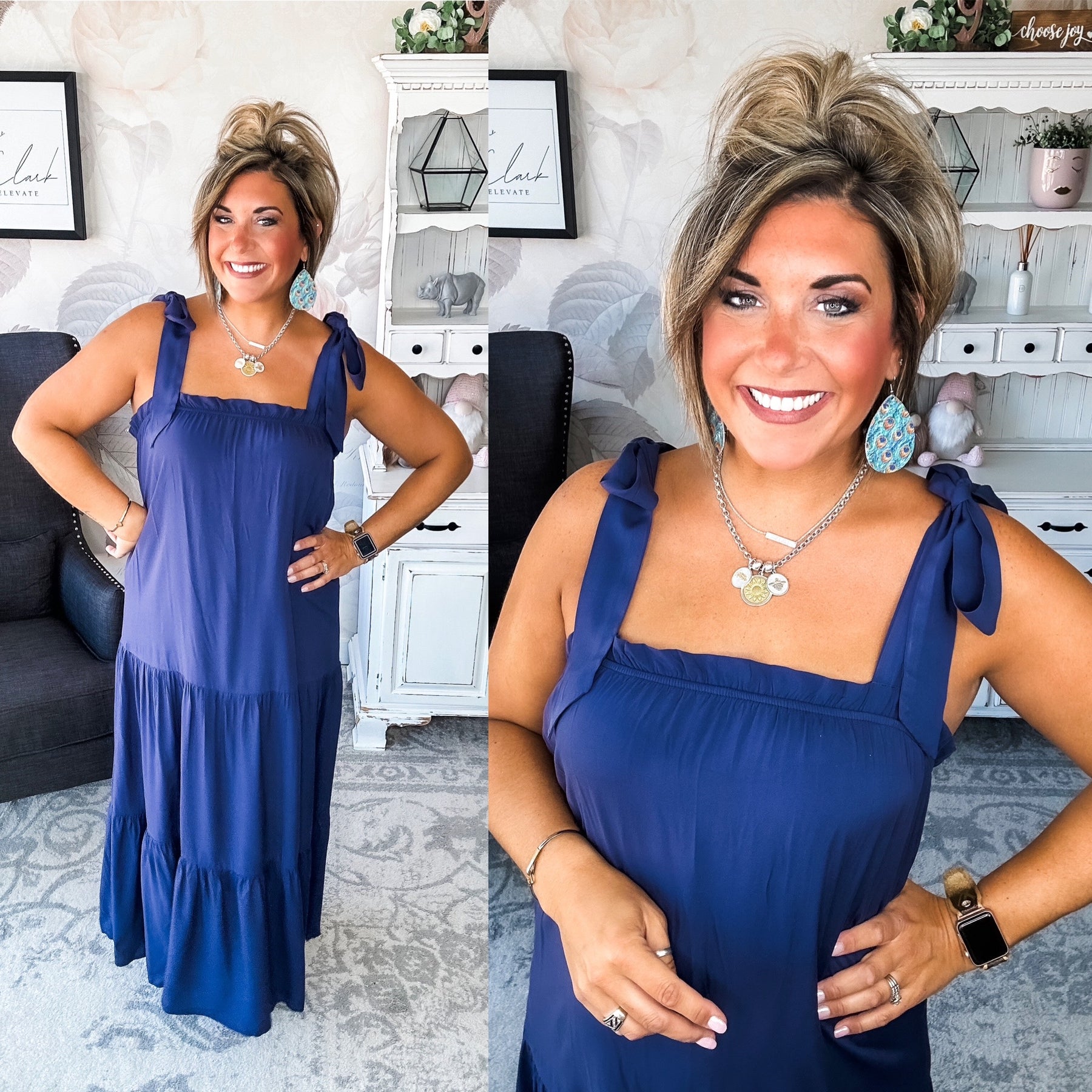 Working on Us Tiered Maxi Dress