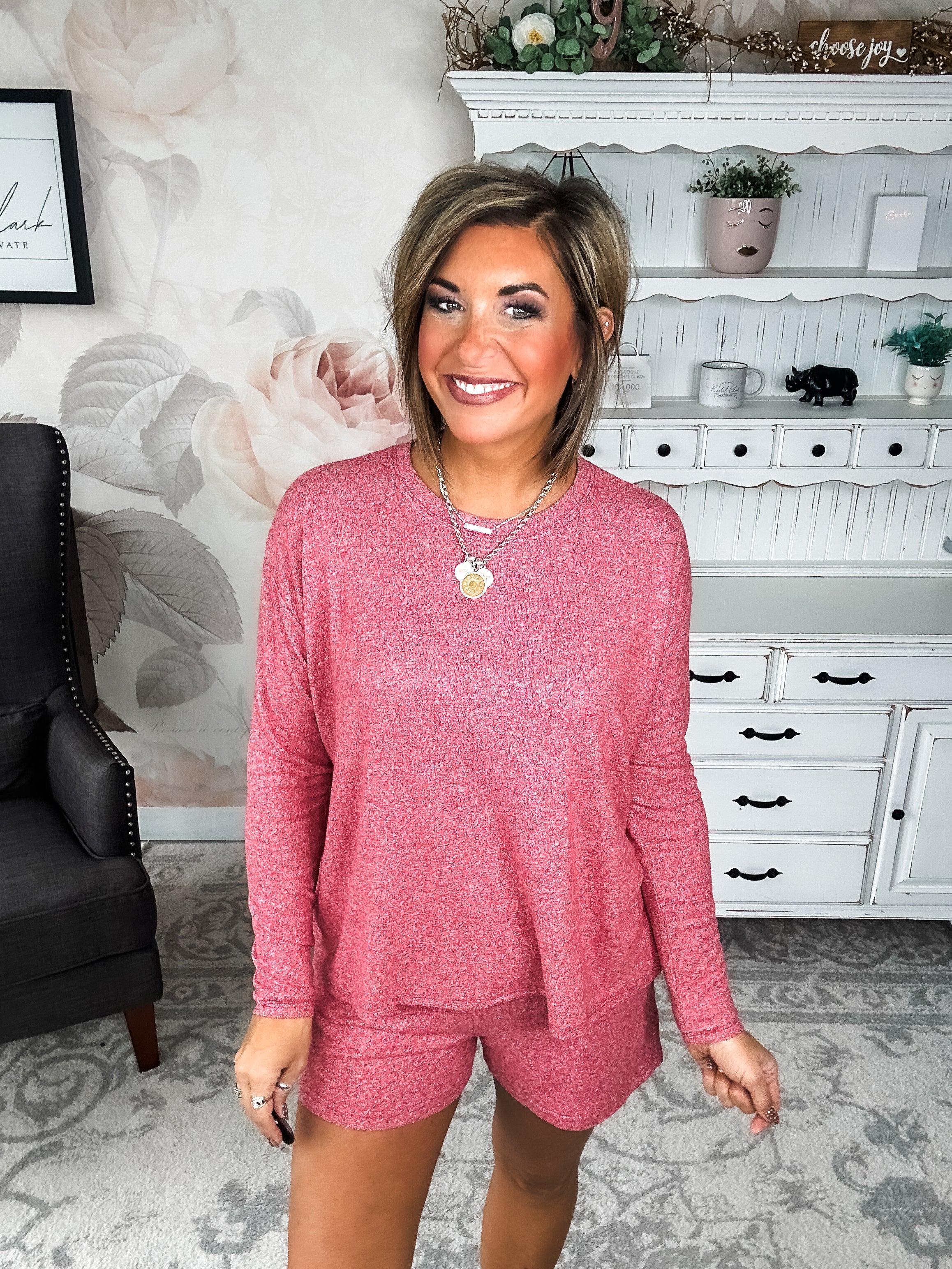 Twilight Traveler Lounge Set - Dark Red