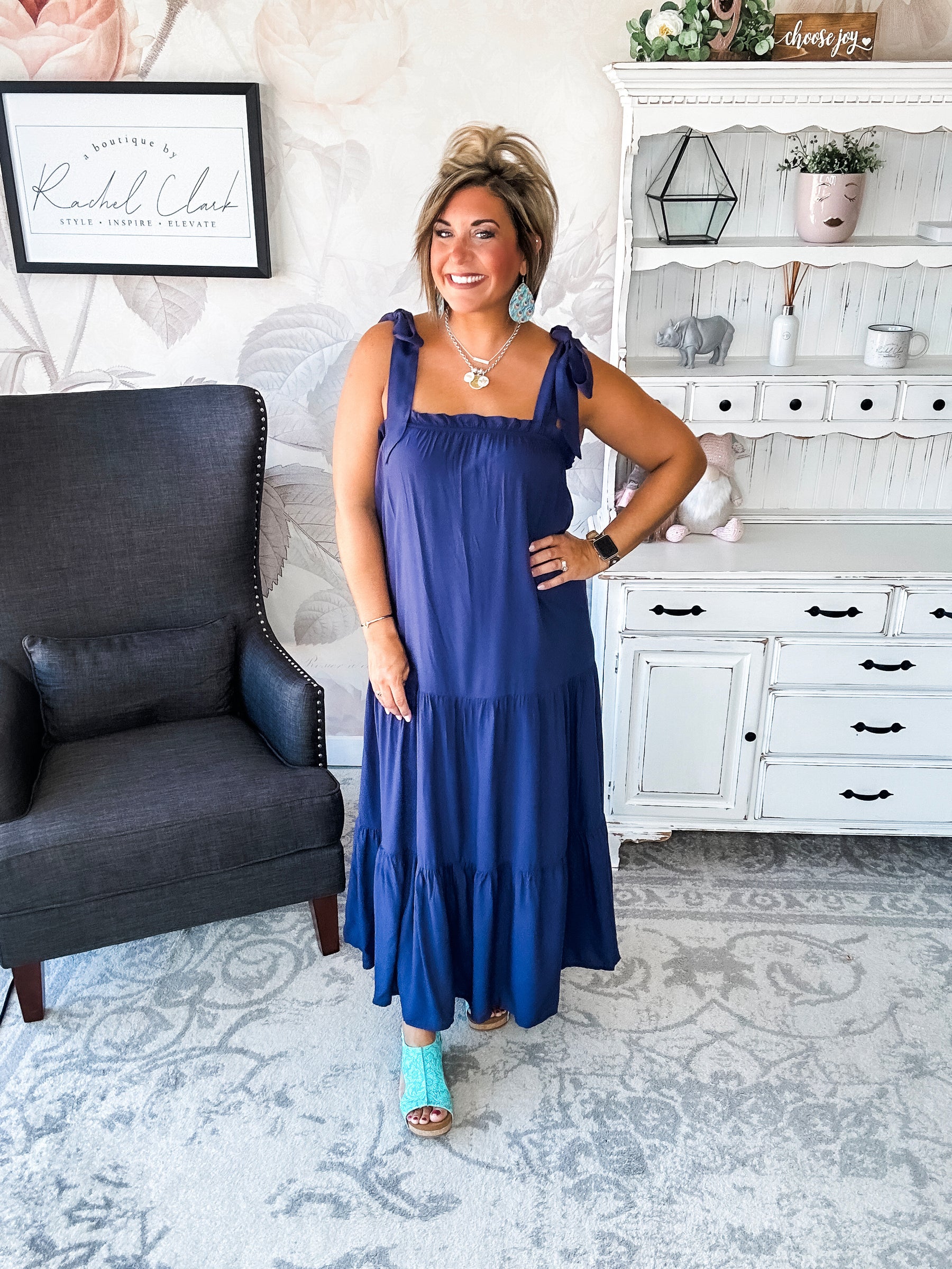 Working on Us Tiered Maxi Dress