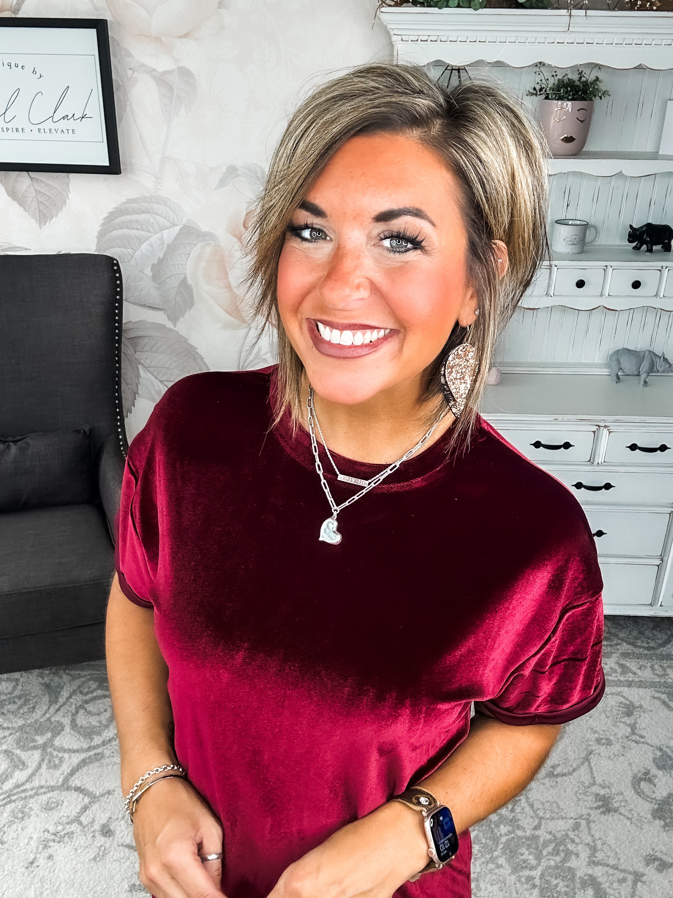 Perfect Memories Velvet Shirt Dress